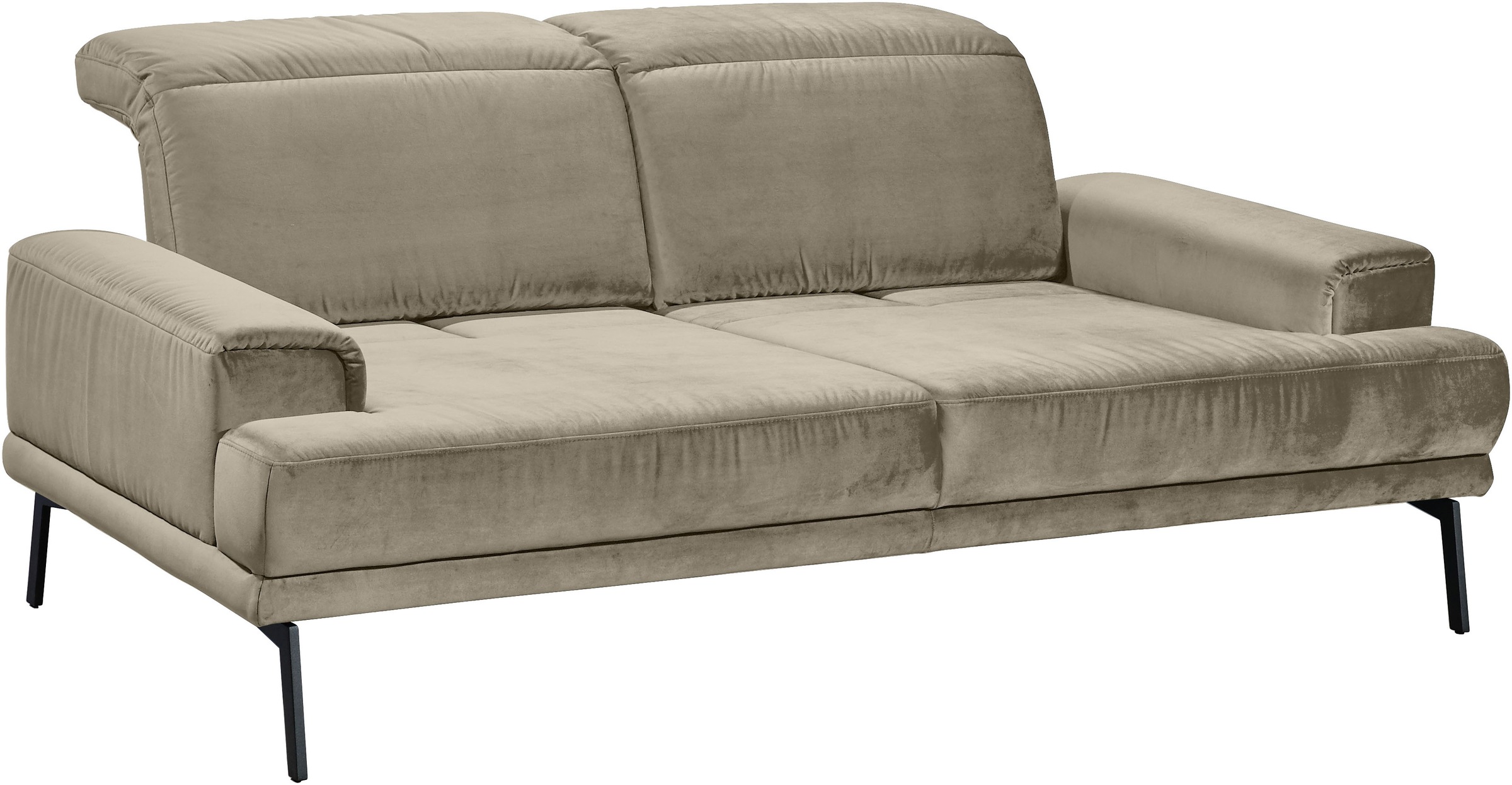 Musterring 2-Sitzer »MR 4580«, inkl. Kopf- und Sitztiefenverstellung, Fuß schwarz, B198 x T103 cm