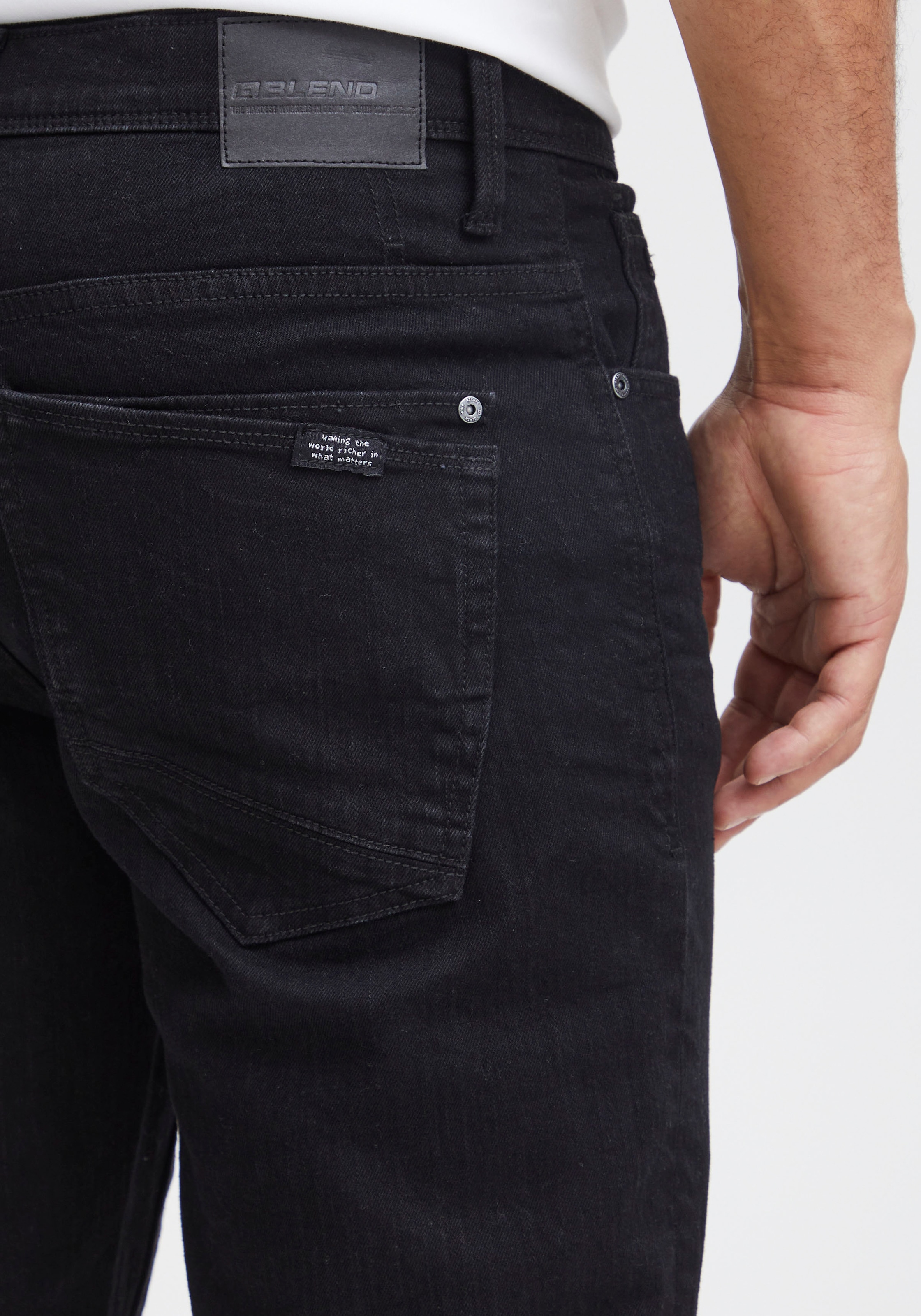 Blend Regular-fit-Jeans »BL-Rock fit« Baumwollmischung mit Elasthan, Regular Fit, elastisches Denim