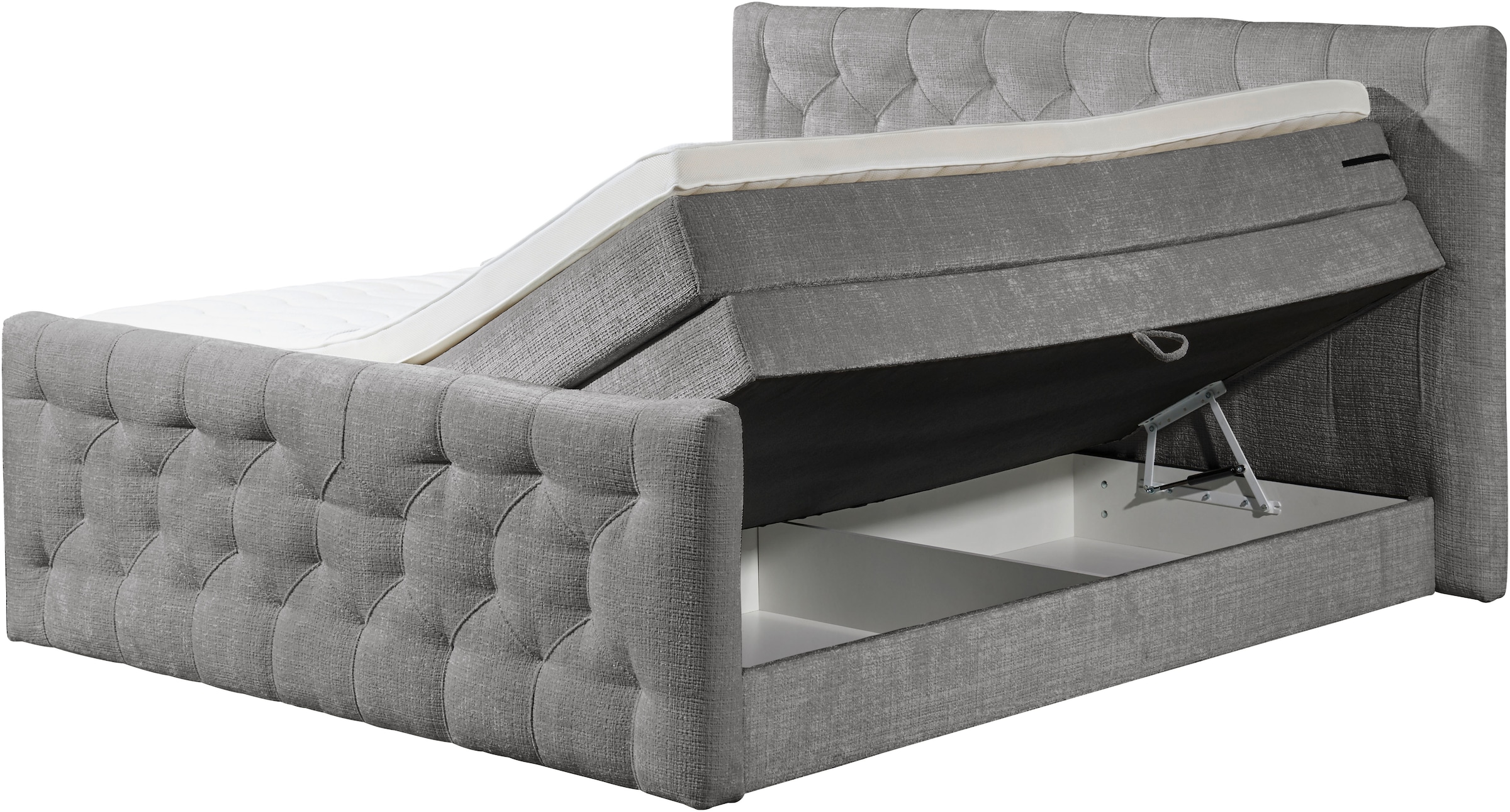ED EXCITING DESIGN Boxspringbett »"Cashfield"! Topseller inkl. zwei Bettkästen & Topper«, erhältlich in der Größe 180x200cm