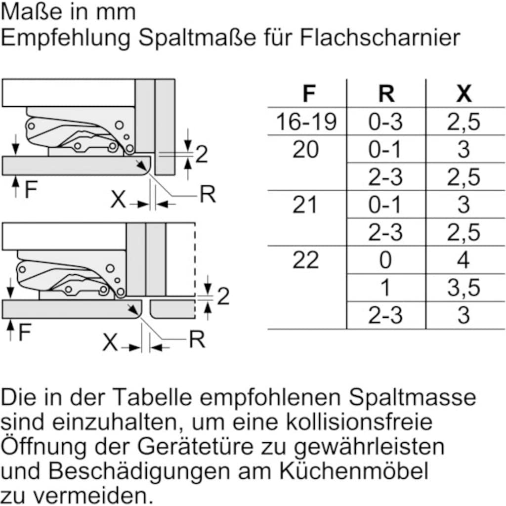 SIEMENS Einbaugefrierschrank »GI21VAFE0«, iQ500, 87,4 cm hoch, 55,8 cm breit