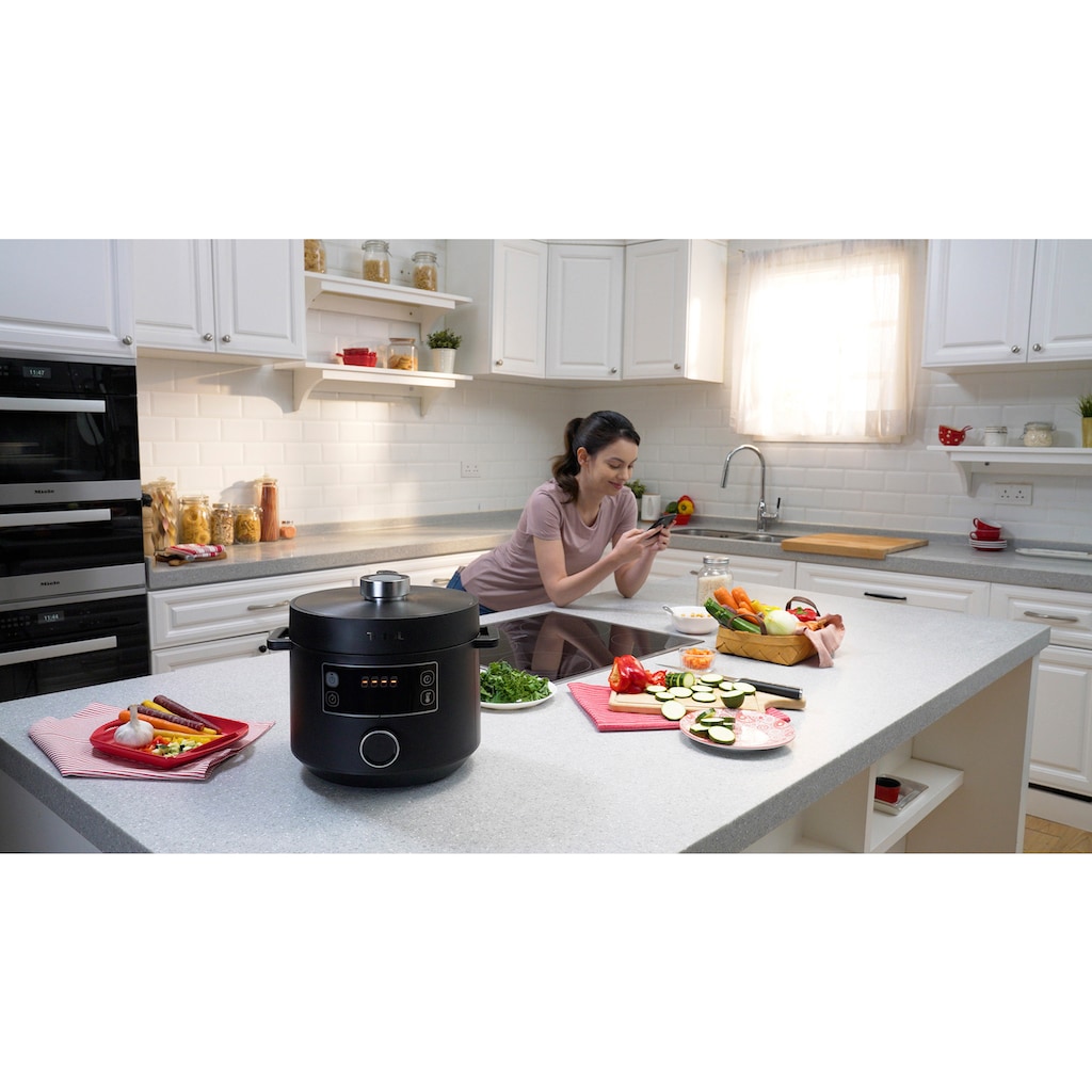 Tefal Multikocher »CY7548 Turbo Cuisine«, elektrischer Schnellkochtopf, 10 automatische Programme, vielseitig