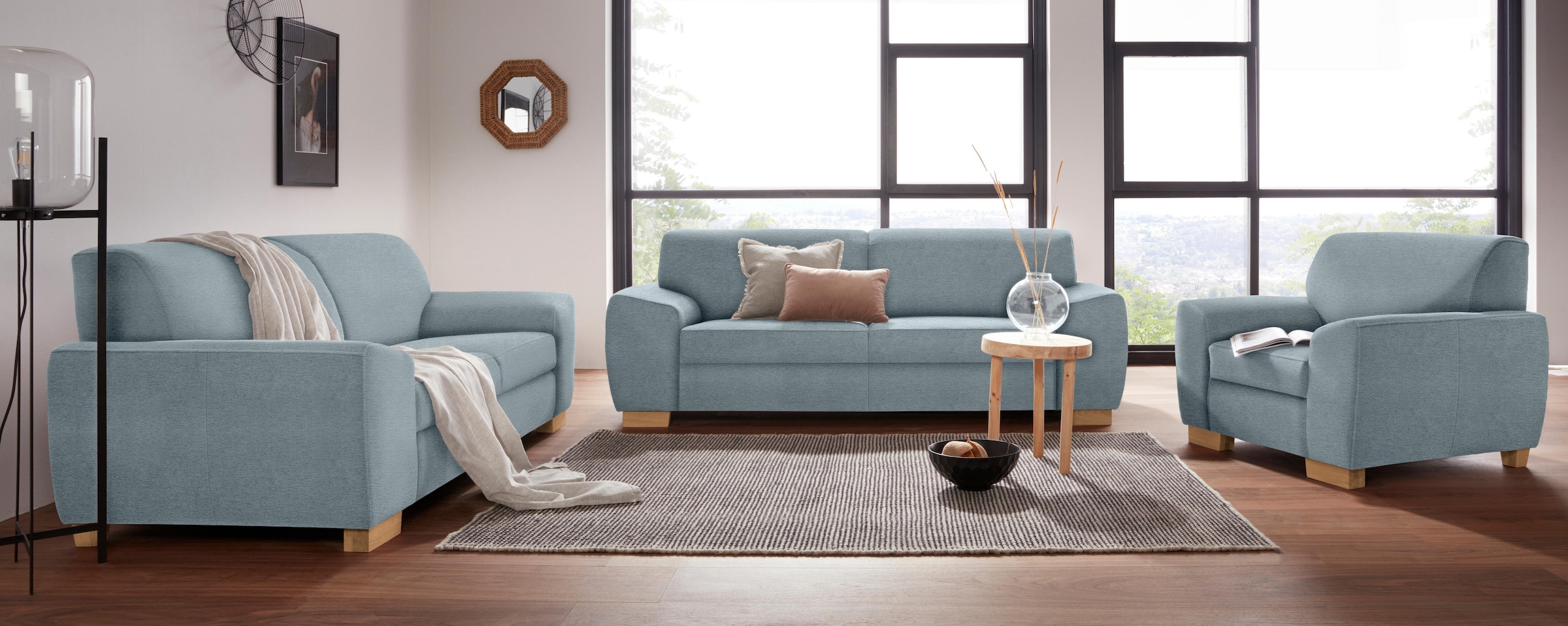 DOMO collection 2-Sitzer »Incanto, kubisch und zeitlos, komfortabel, flache Armlehnen«