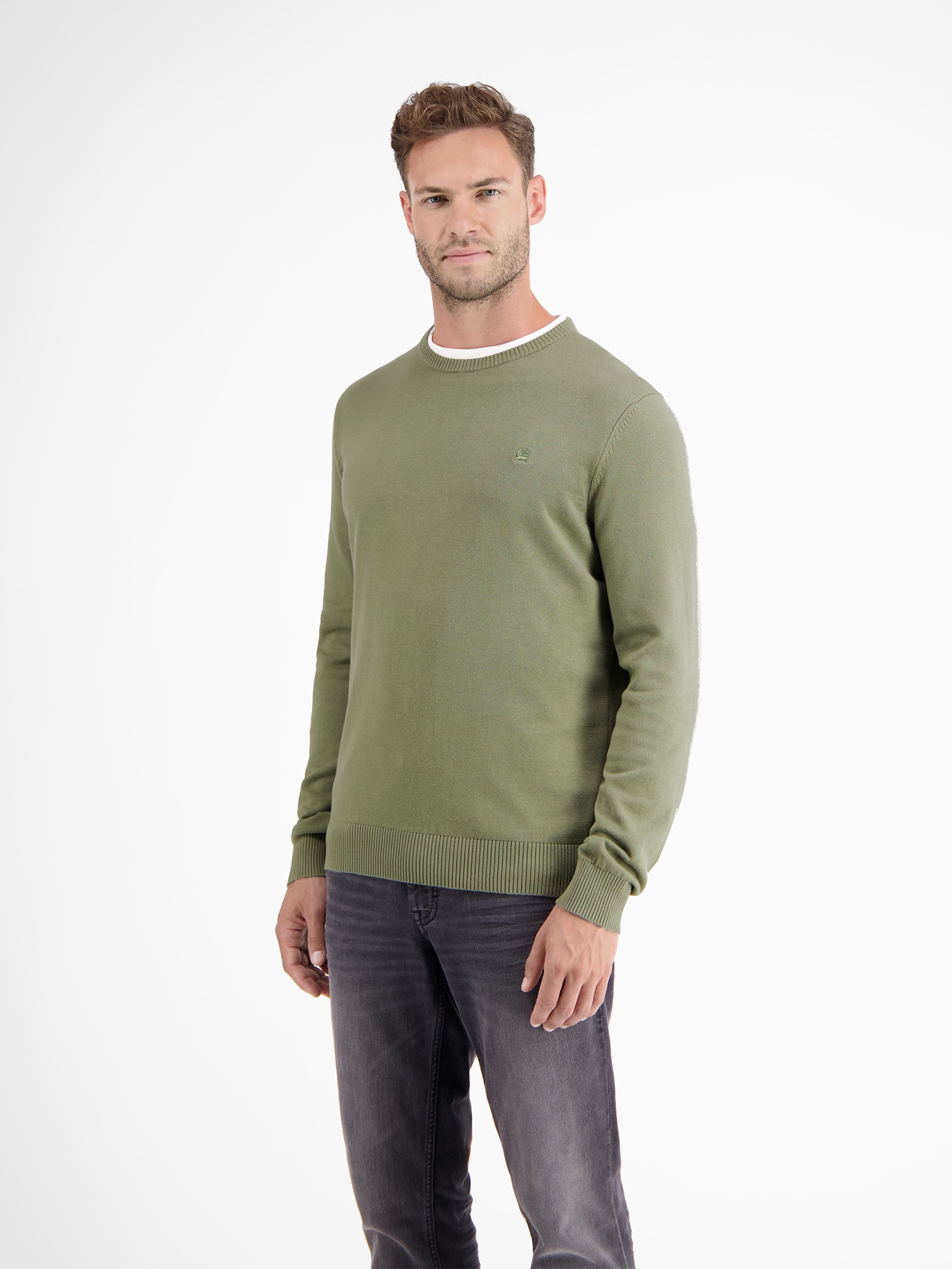 LERROS Strickpullover »LERROS Crewneck Strickpullover«