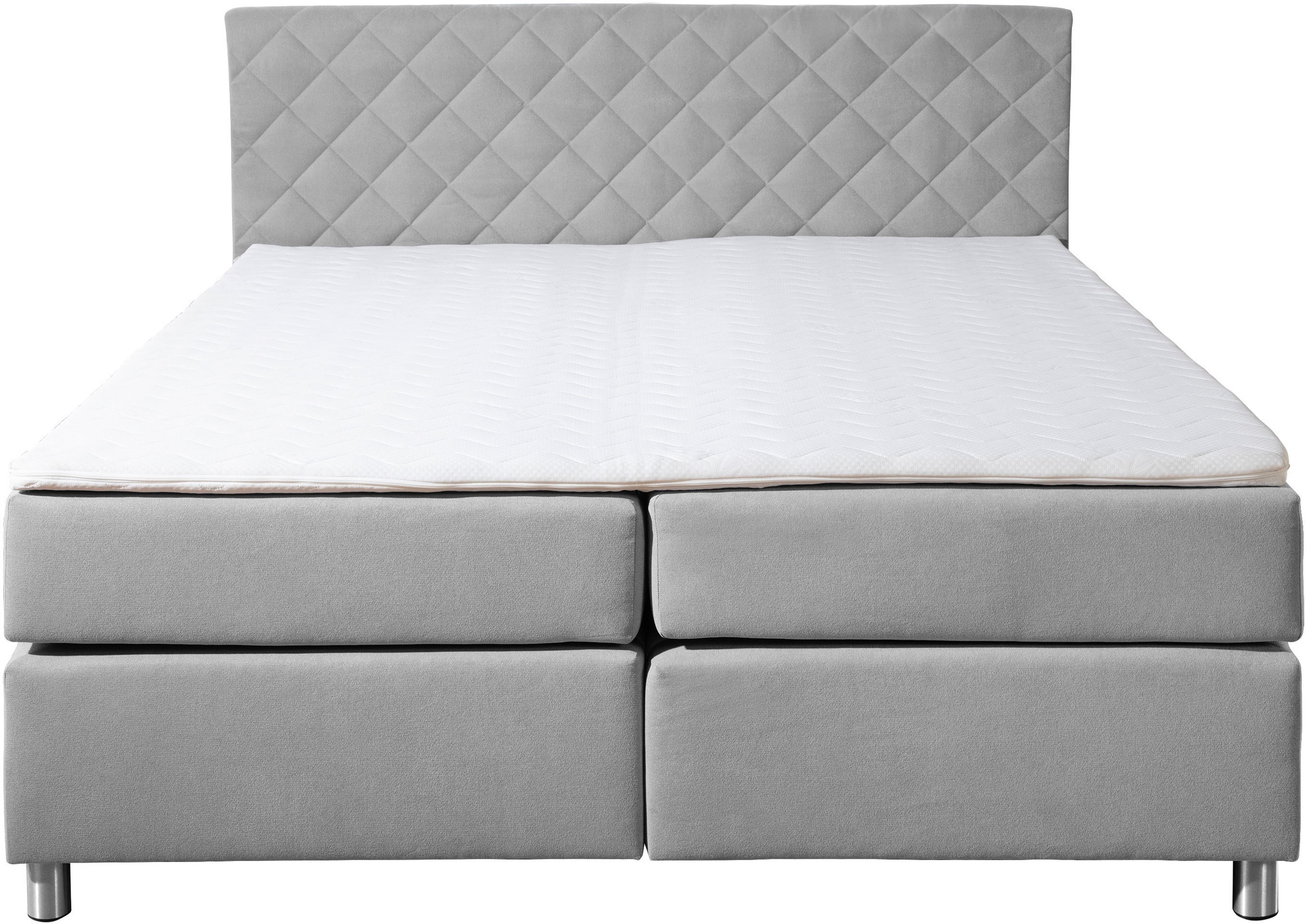 Leonique Boxspringbett »Bernard, in verschiedenen Breiten«, inkl. Topper, Matratze in H2, H3 oder H4 erhältlich
