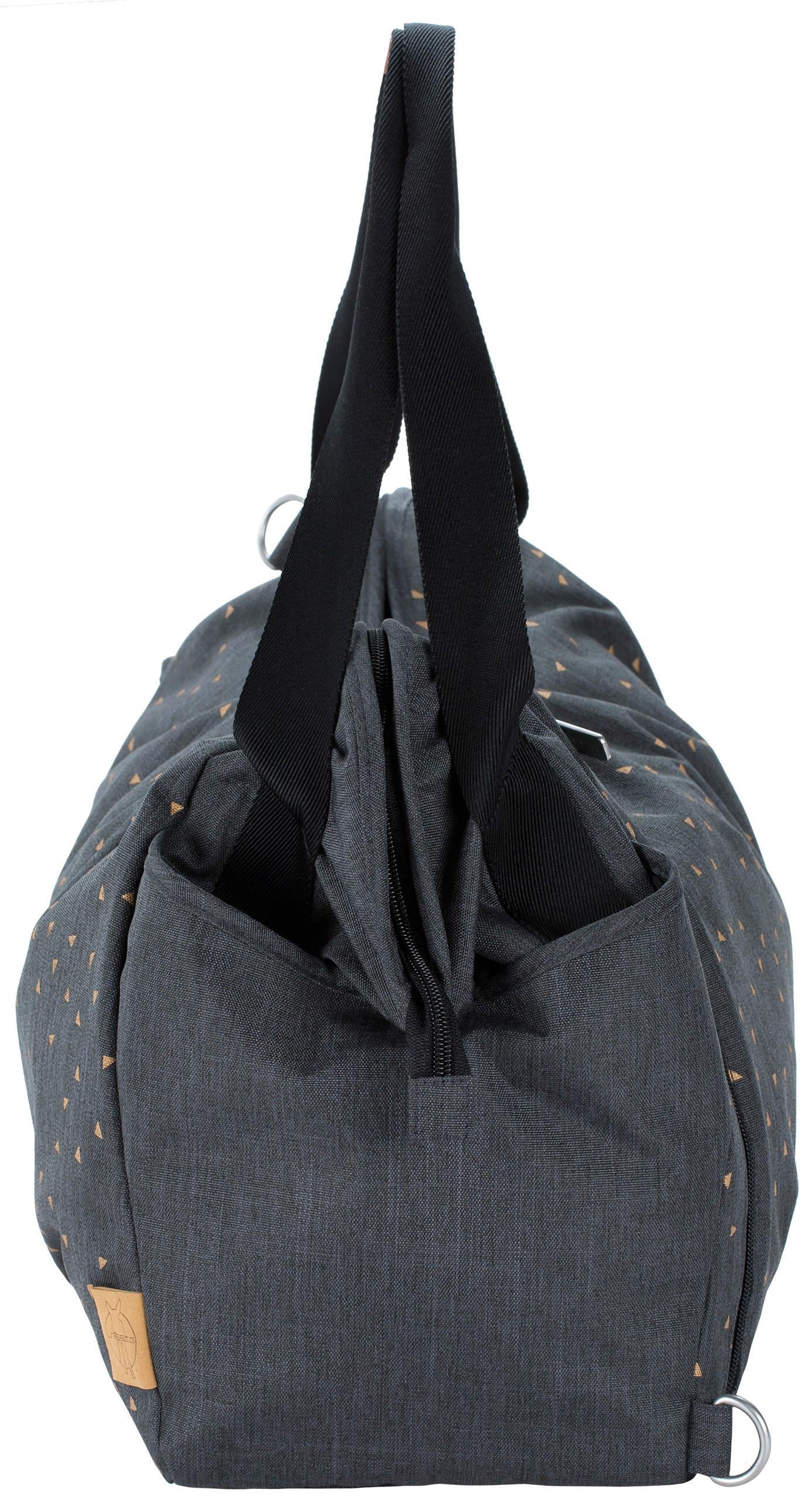 LÄSSIG Wickeltasche »Casual, Twin Bag Triangle, Dark Grey«, mit  Rucksackfunktion und Wickelunterlage; PETA-approved vegan bei ♕