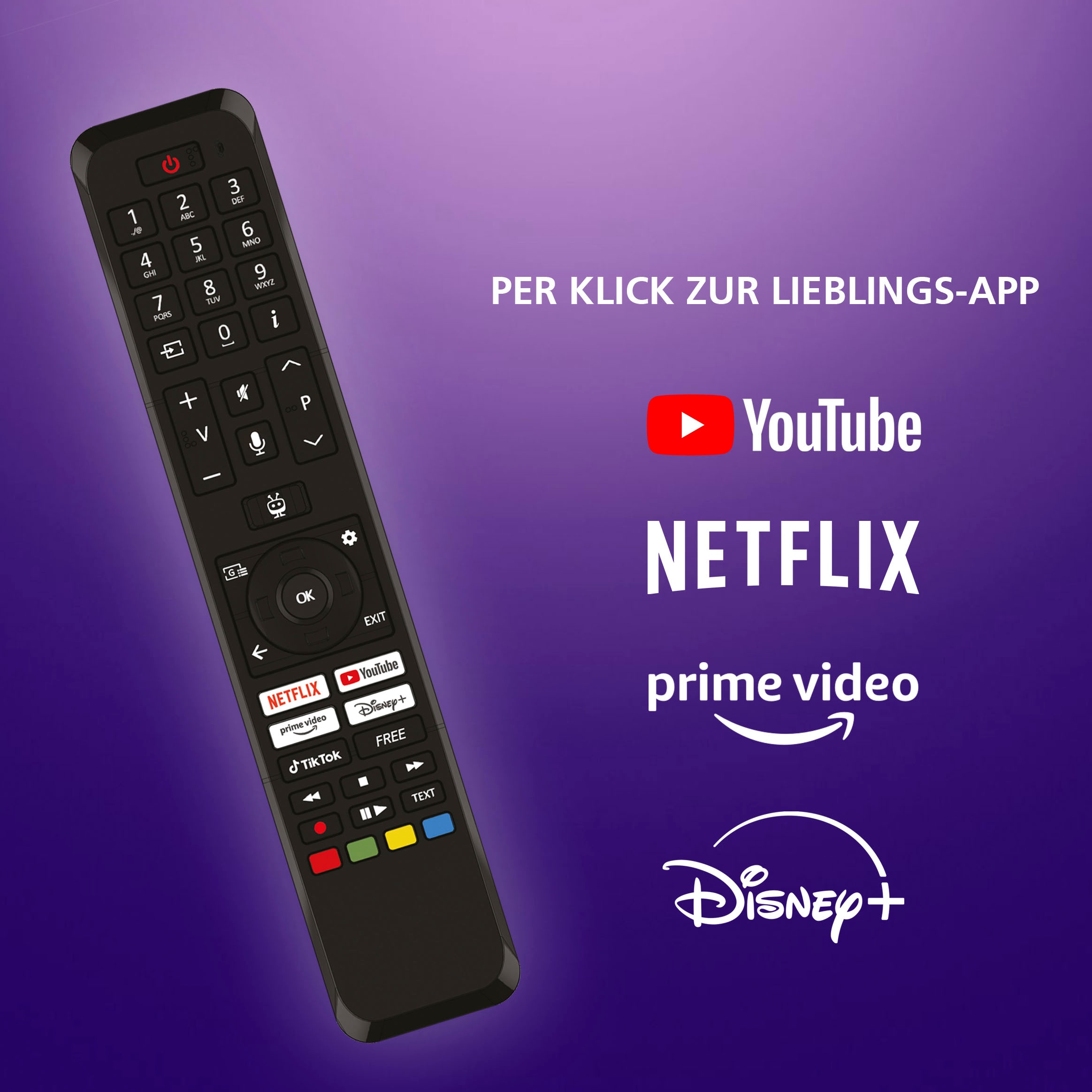 JVC LED-Fernseher »LT-50VU3455«, 4K Ultra HD, Smart-TV