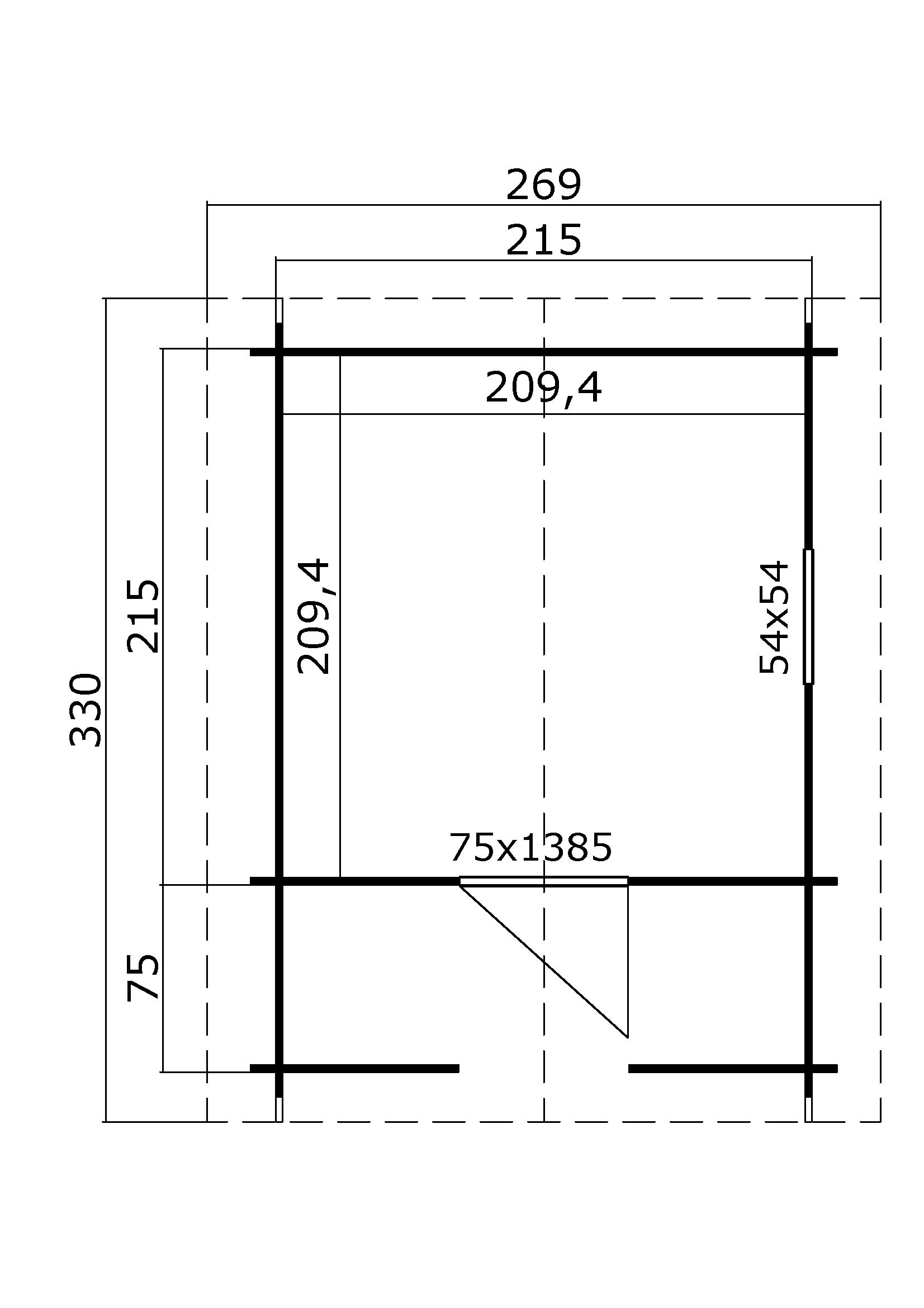 Nordic Holz Spielhaus »LIDO« BxTxH: 270x330x211 cm
