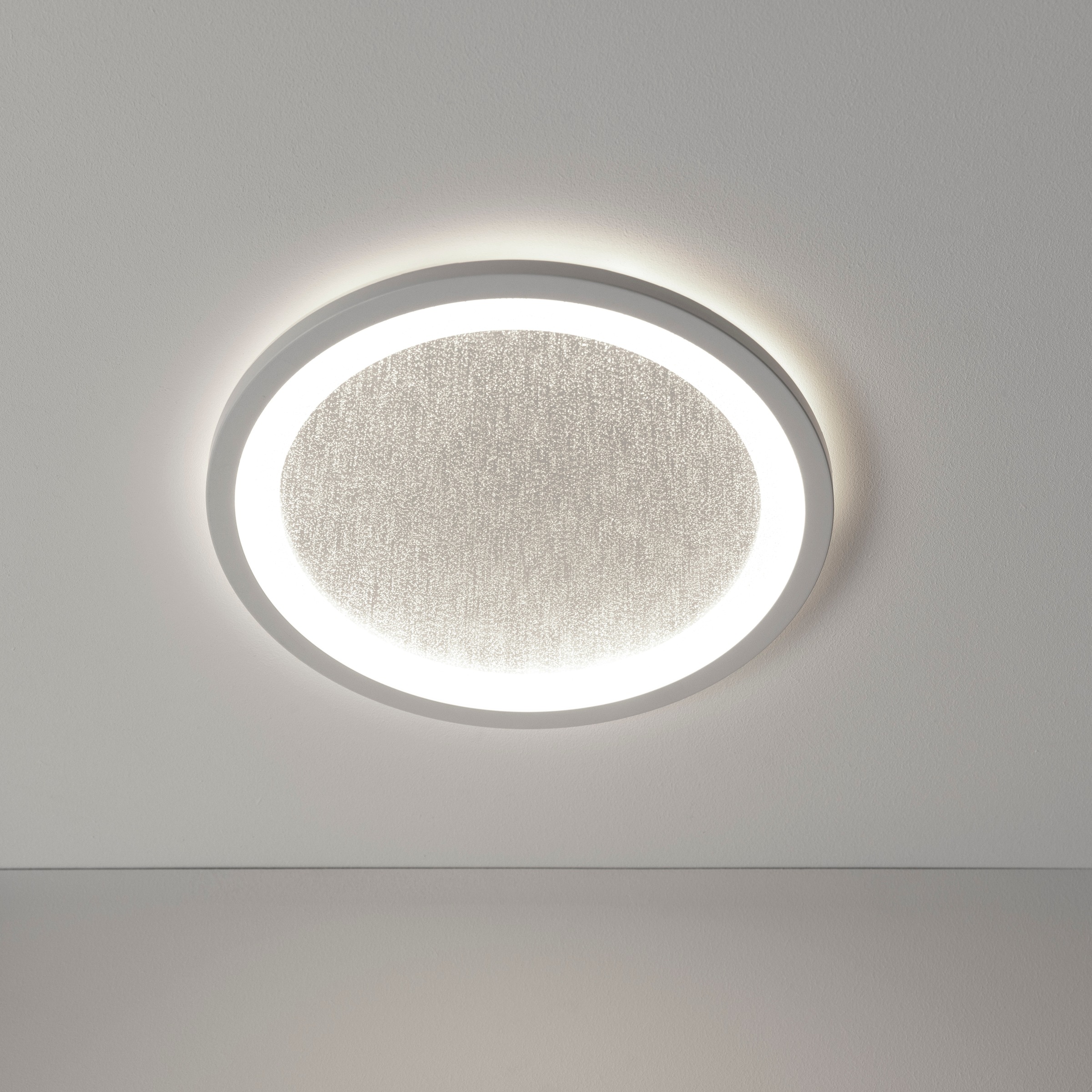 BreLight LED Deckenleuchte »Tanida« 1 Stk. Neutralweiß LED-Deckenlampe mit Glitzereffekt, 22 W, 2200 lm, 4000 K, weiß