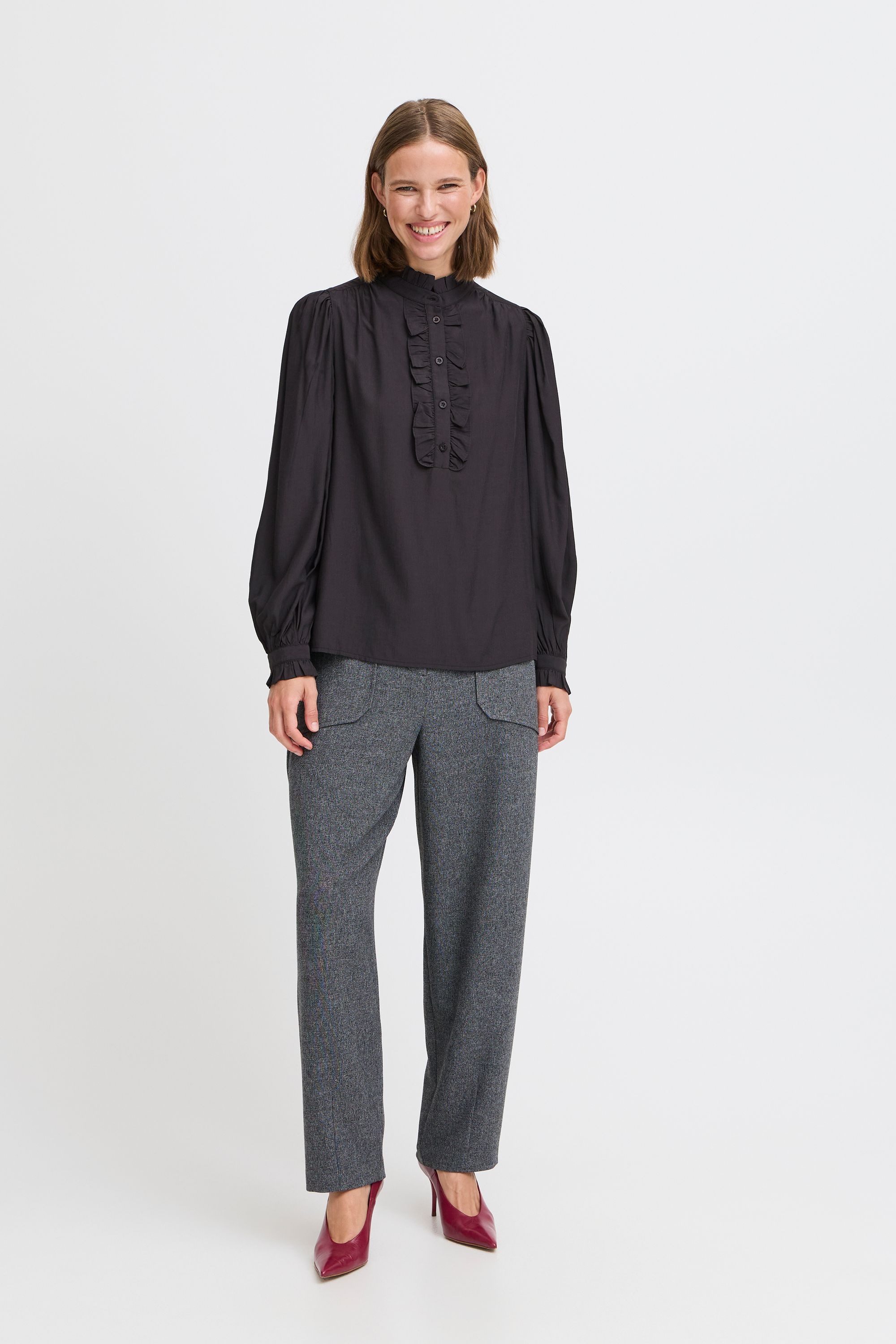 b.young Langarmbluse »Langarmbluse BYFENJA BLOUSE -«