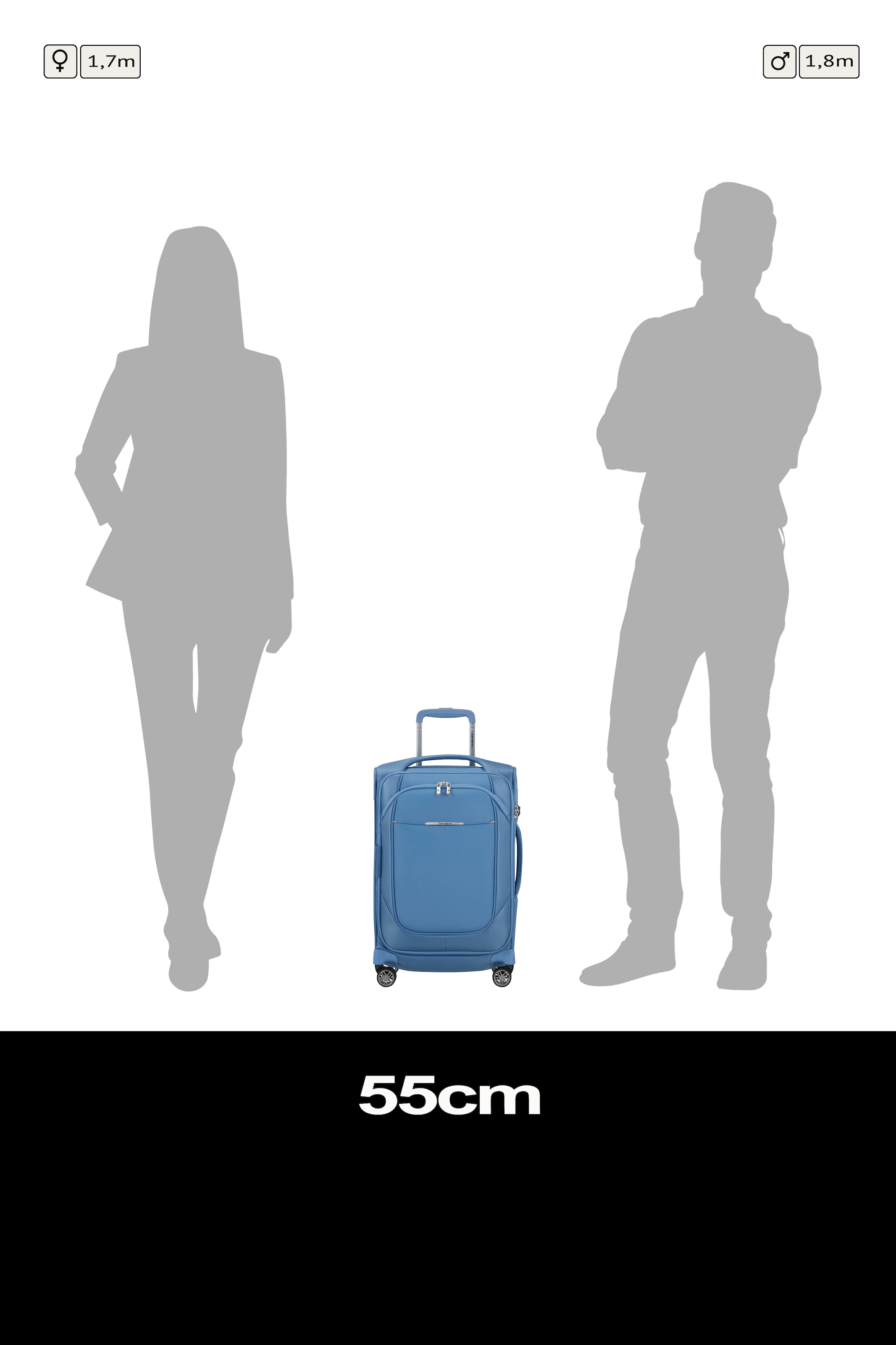 Samsonite Weichgepäck-Trolley »RE-LITE, verschiedene Größen und Farben« Set, mit 2 Packwürfeln, 2 Stk. tlg. 36 l 4 Rollen mit arretierbarem und versenkbarem Druckknopf-Trolleysystem