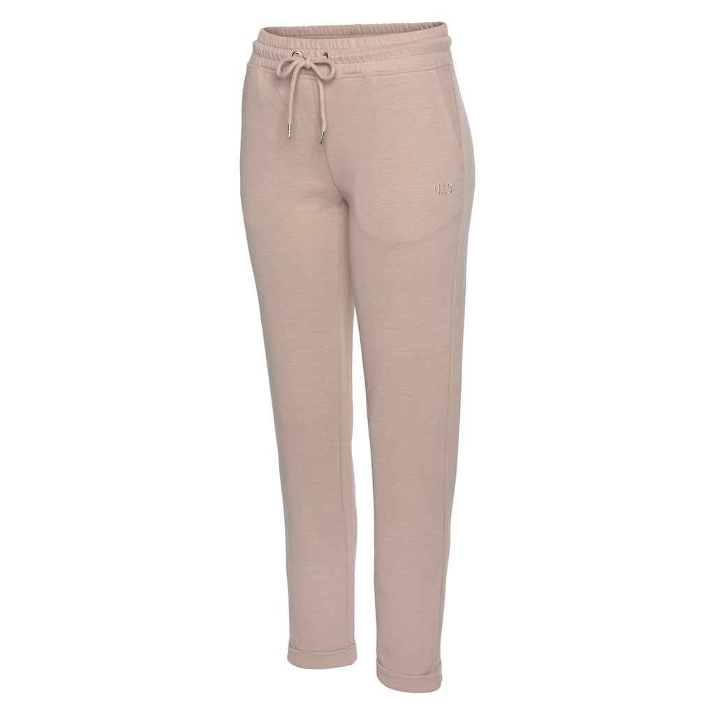 H.I.S Schlupfhose »- Relaxhose - Sweathose«, mit kleinem Aufschlag am Saum, Loungewear