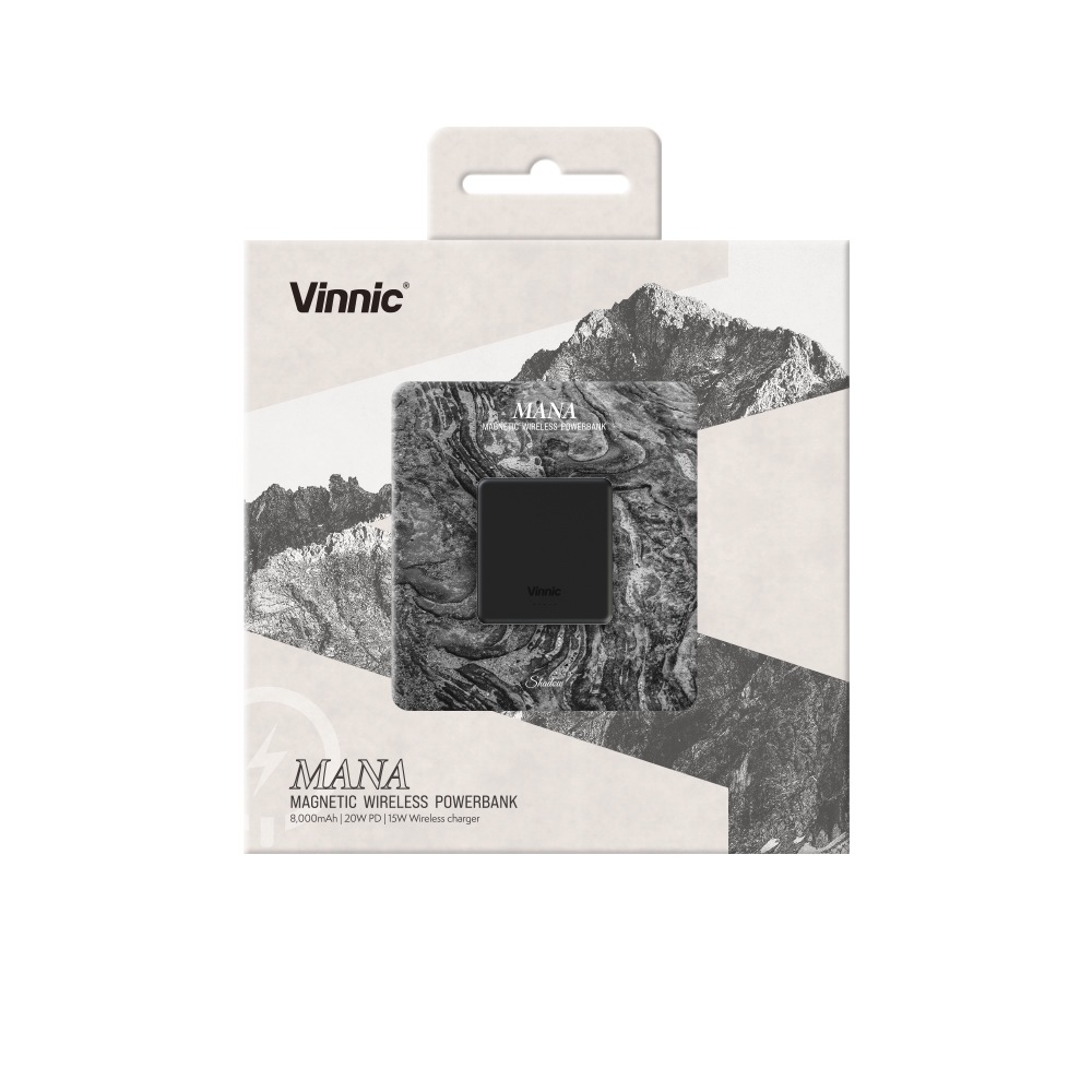 Vinnic Powerbank »MANA Magnetic Wireless Powerbank 8.000mAh«, Vinnic MANA Magnetic Wireless Powerbank 8.000mAh,blue