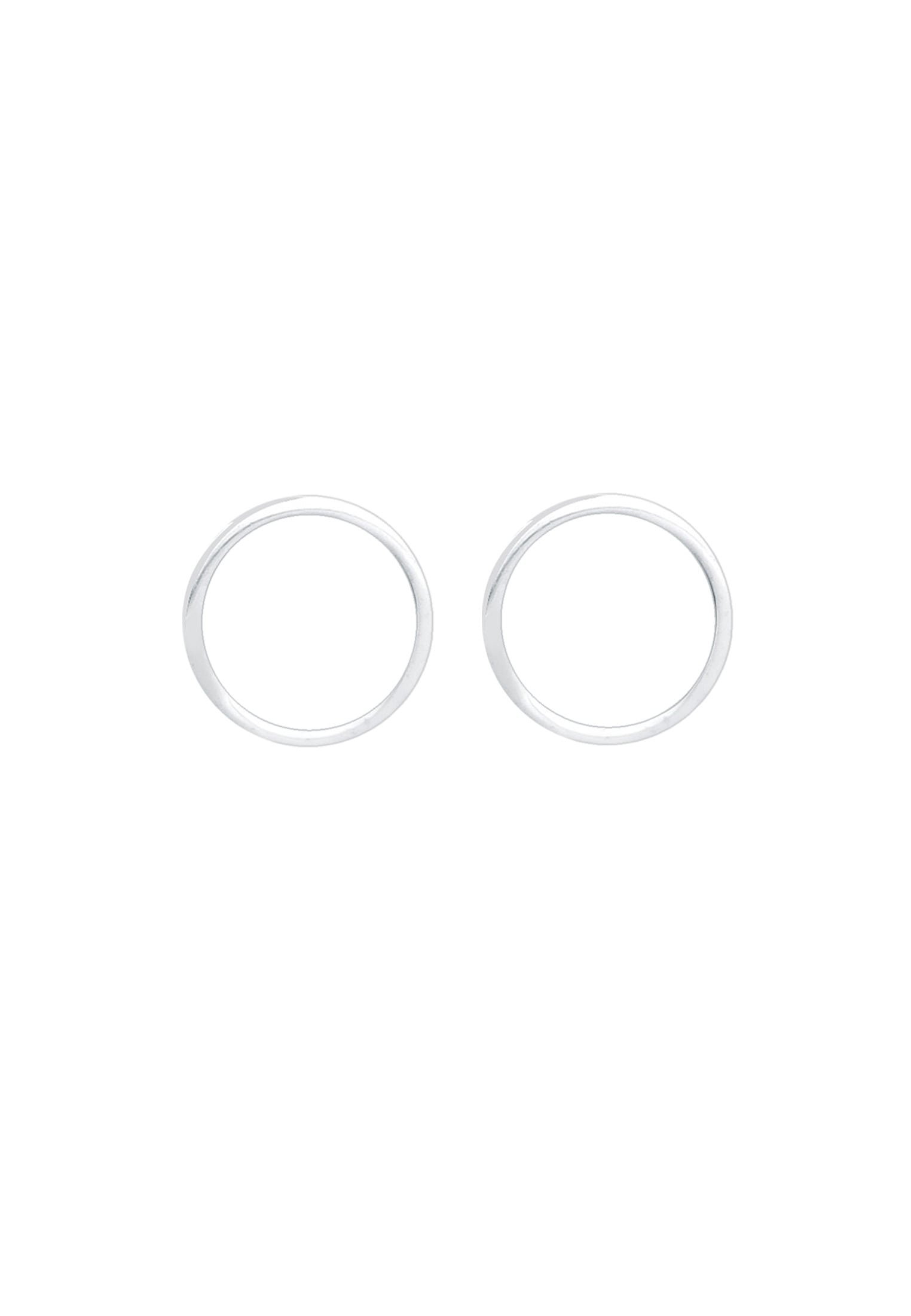 Elli Paar Ohrstecker »Ohrringe Kreis Geo Rund Basic Emaille 925 Silber«