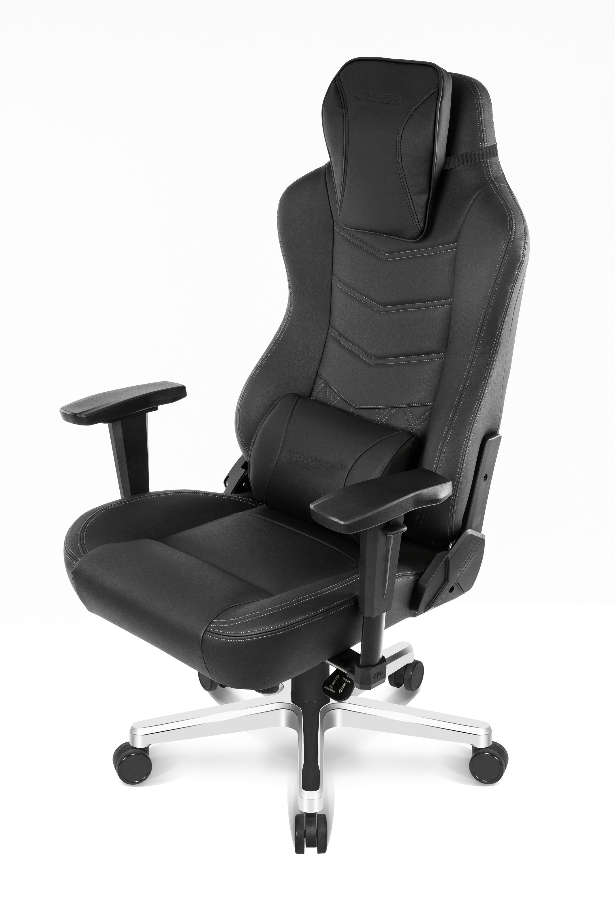 AKRacing Gaming-Stuhl »Office Onyx Deluxe«, Kunstleder-Echtleder, ergonomisch, höhenverstellbar Schreibtischstuhl