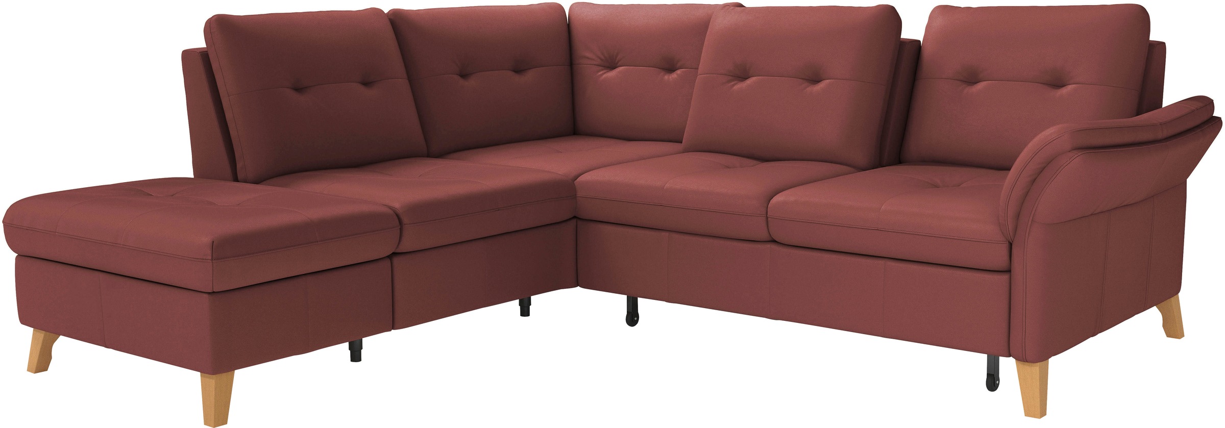 sit&more Ecksofa »Göteborg«, inkl. Sitztiefenverstellung, wahlweise mit Bettfunktion & Bettkasten