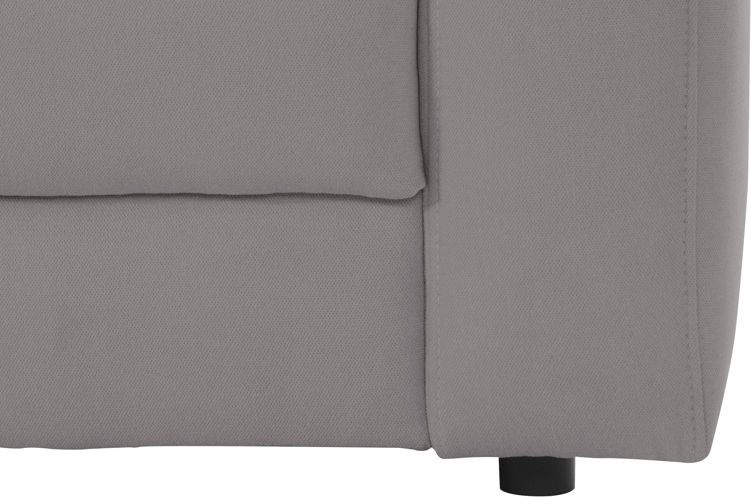 PLACES OF STYLE Ecksofa »Bloomfield, elegant, viel Platz, Mega Couch, Breite 303cm, L-Form« extra tiefe Sitzfläche, wahlweise mit Sitztiefenverstellung
