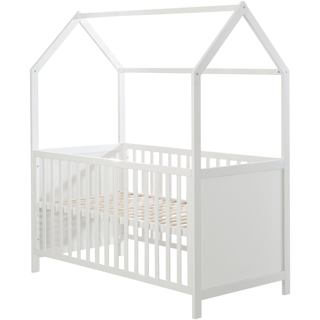 roba® Babybett »Hausbett 70/140, weiß«