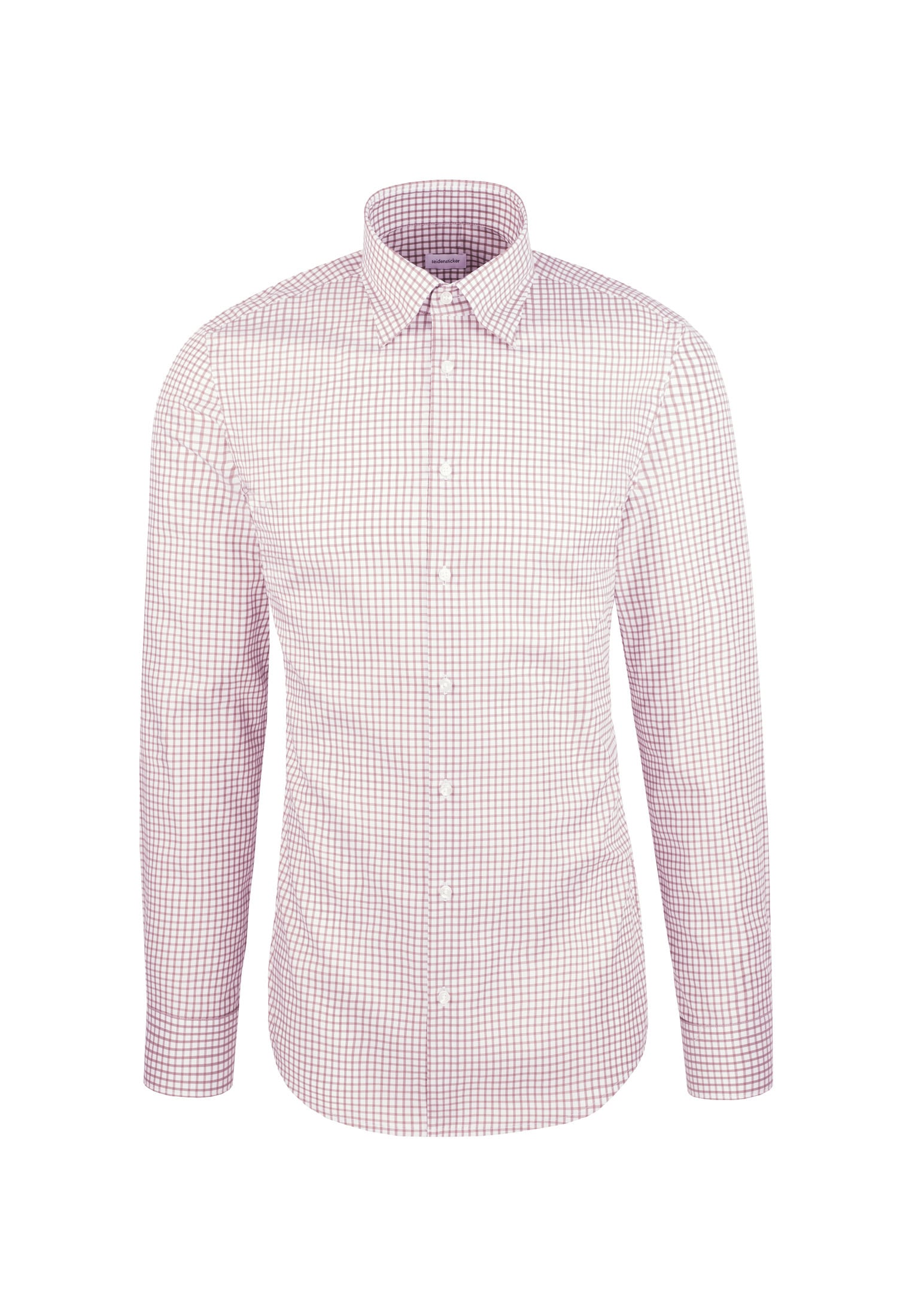 seidensticker Businesshemd »Schwarze Rose« Slim 1/1 Covered-Button-Down-Kragen Karo