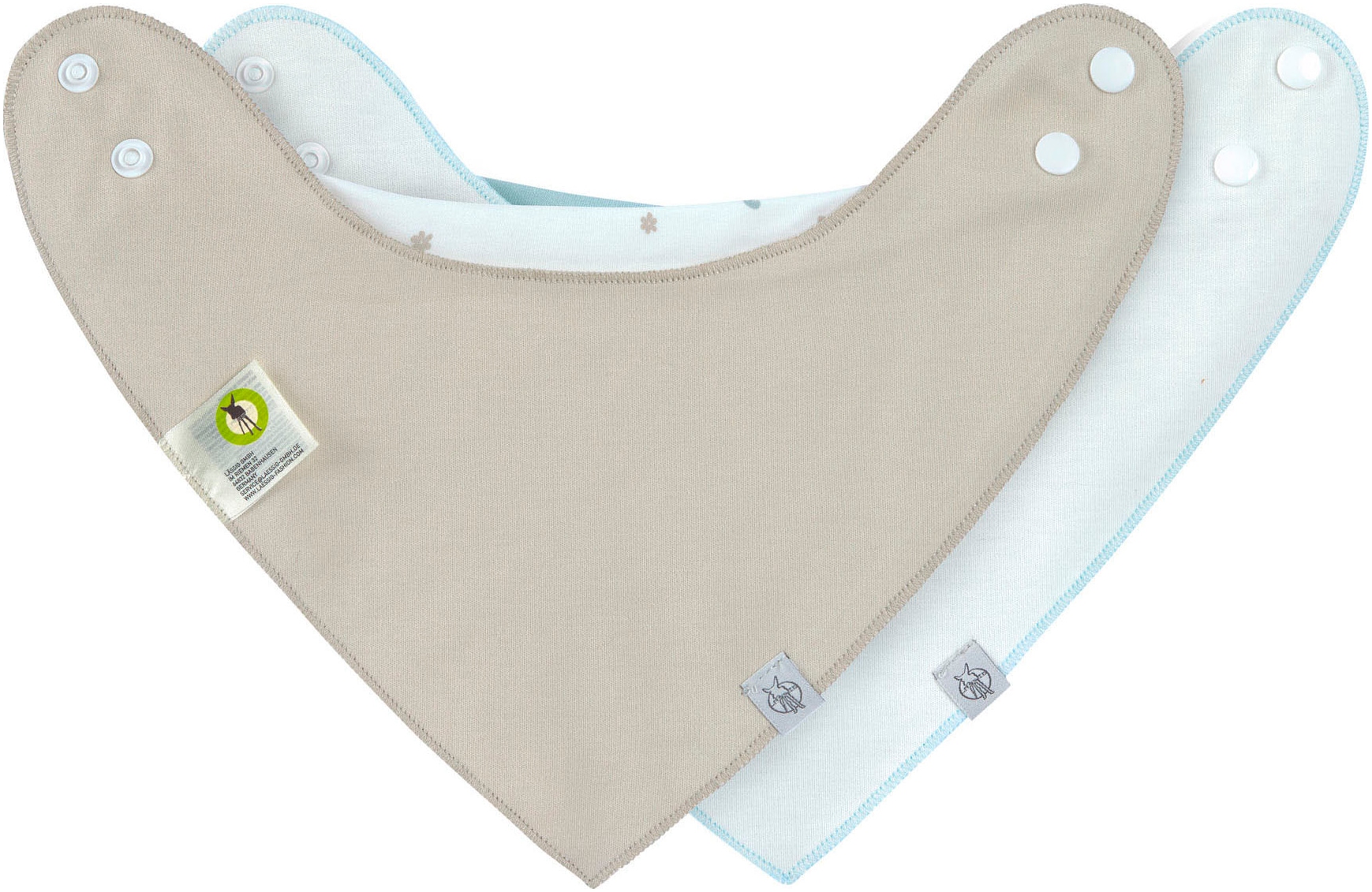 LÄSSIG Dreieckstuch »Bandana, Floral« 2 Stk. für Babys; wasserdicht