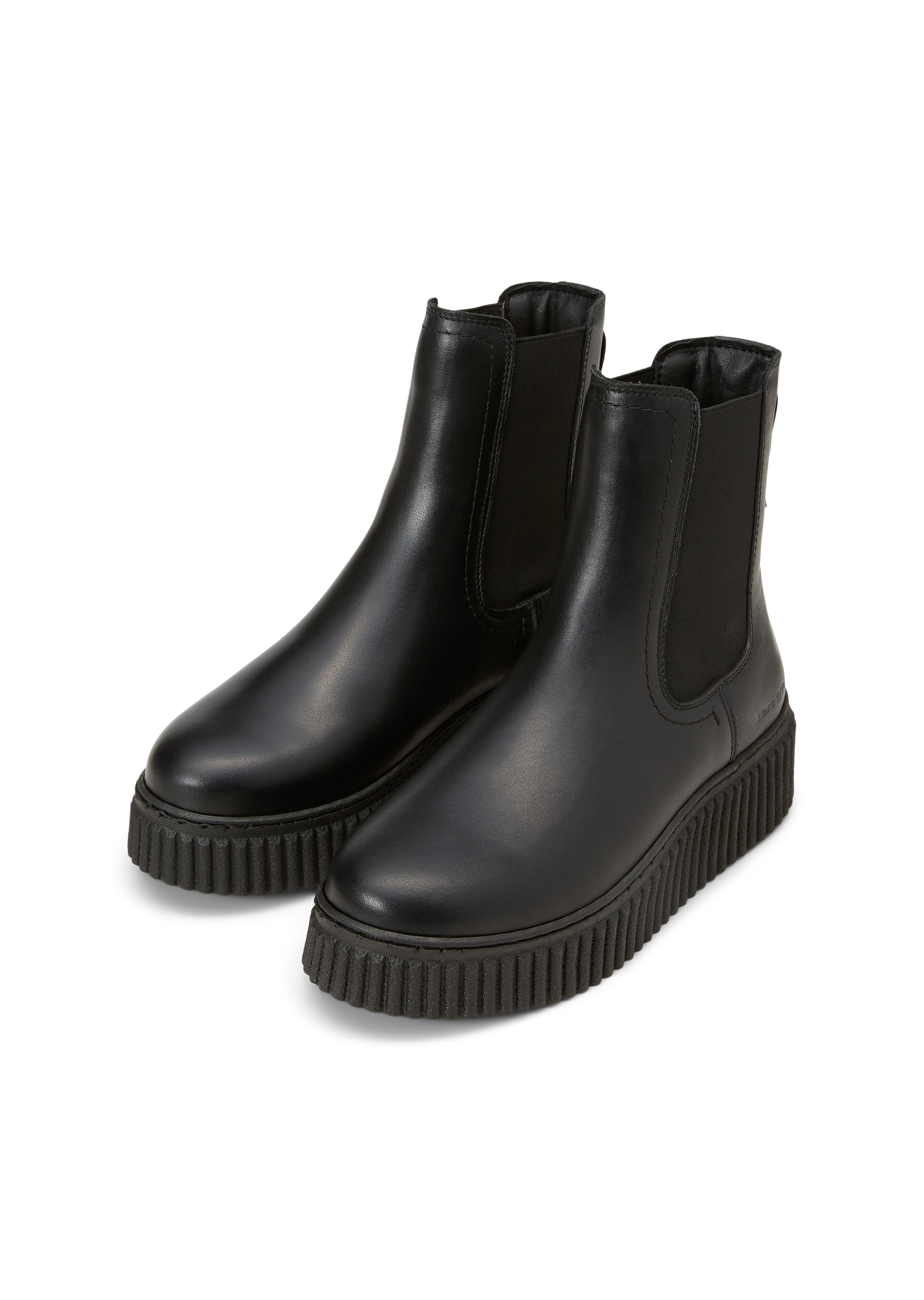 Marc O'Polo Chelseaboots »Model Bianca 60«  Schlupfboots, Stiefelette mit beidseitigem Stretcheinsatz