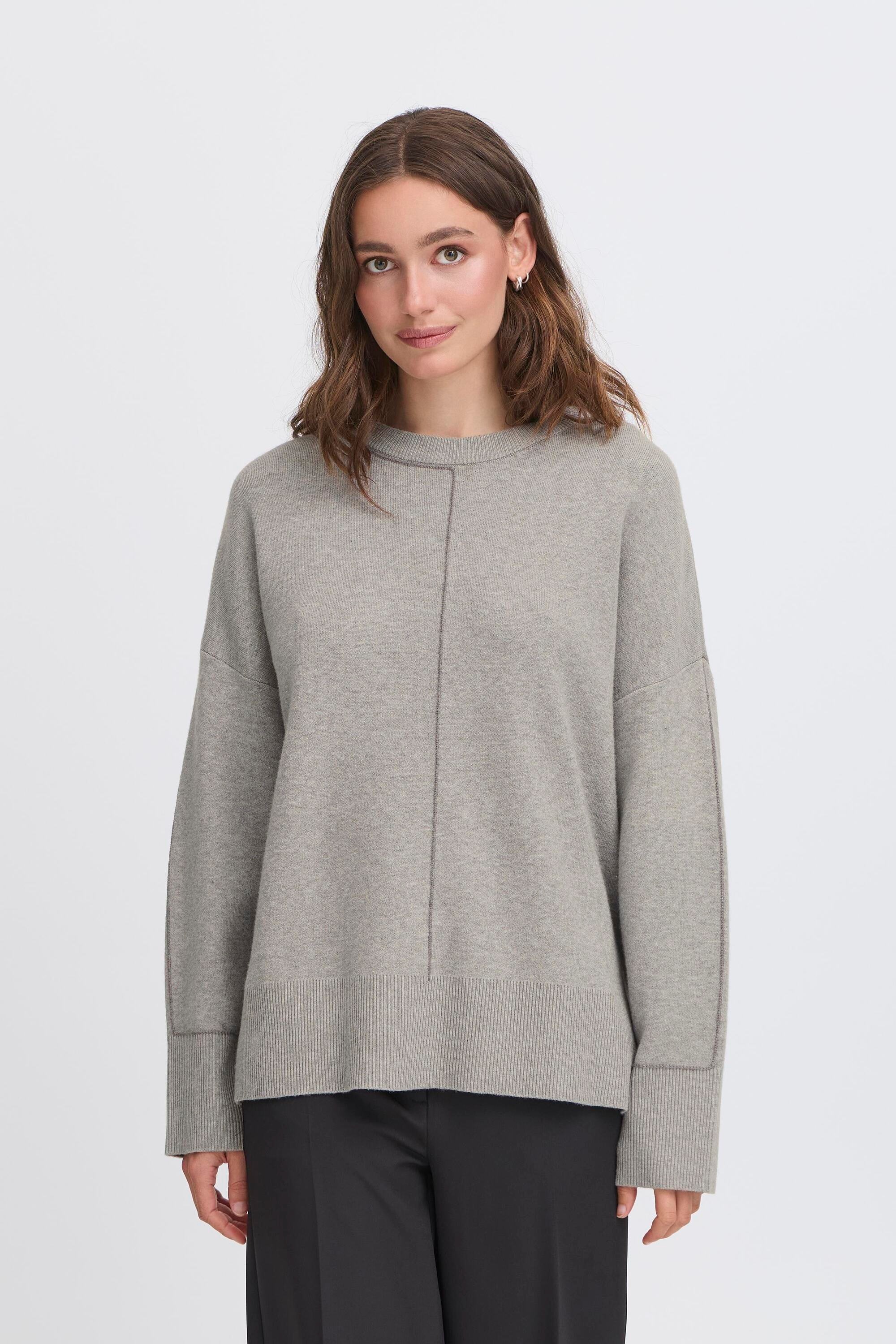 Ichi Strickpullover »Damen Langarm IHBALLIA«