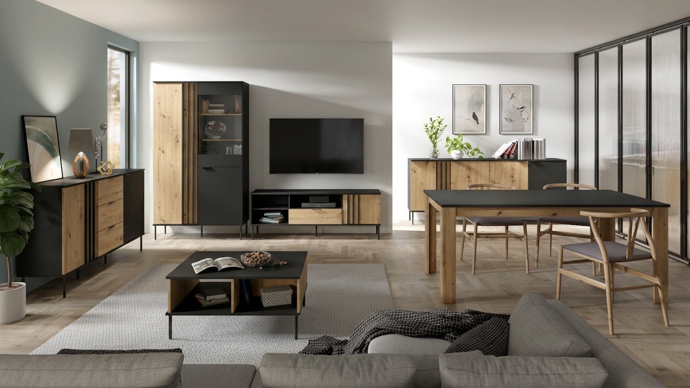 OTTO home Couchtisch »AELLOR Kaffeetisch mit viel Stauraum, modernes Design« Beistelltisch mit zusätzlichen Aufbewahrungsschränken