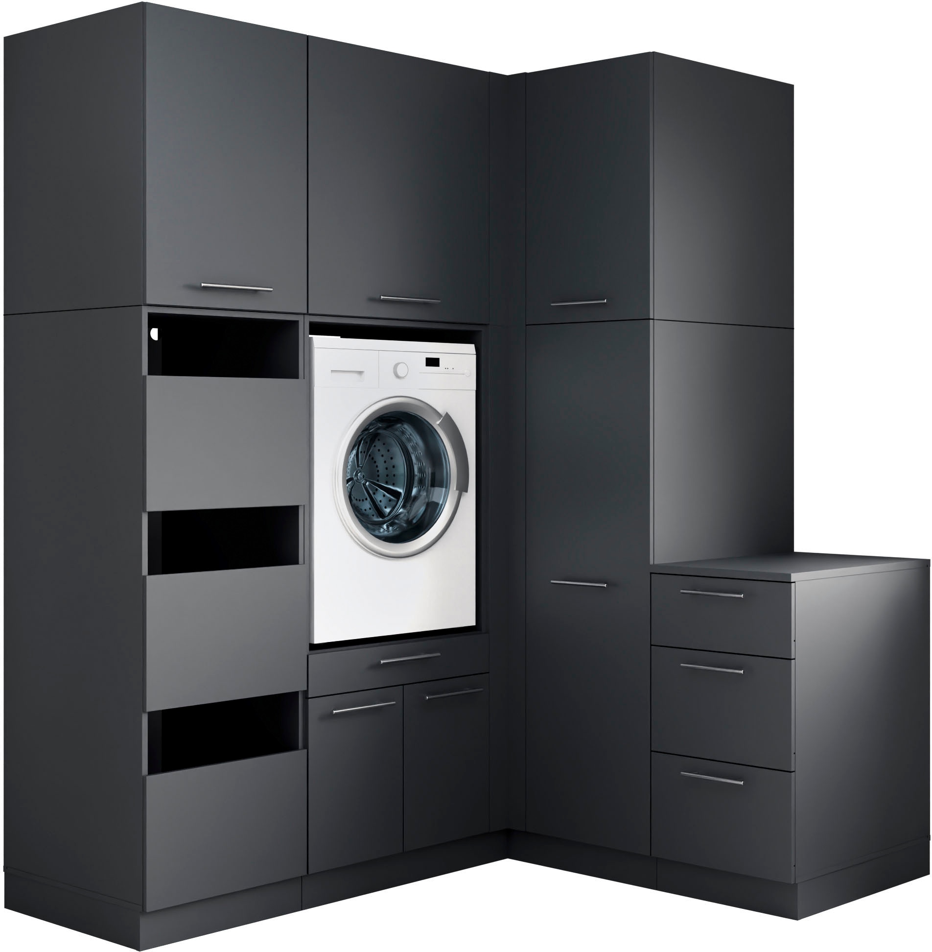 Laundreezy Mehrzweckschrank-Set »Laundreezy, 7-tlg. Mehrzweckschrank-Set B/H/T 186/238/68 cm« 7 Stk. tlg.