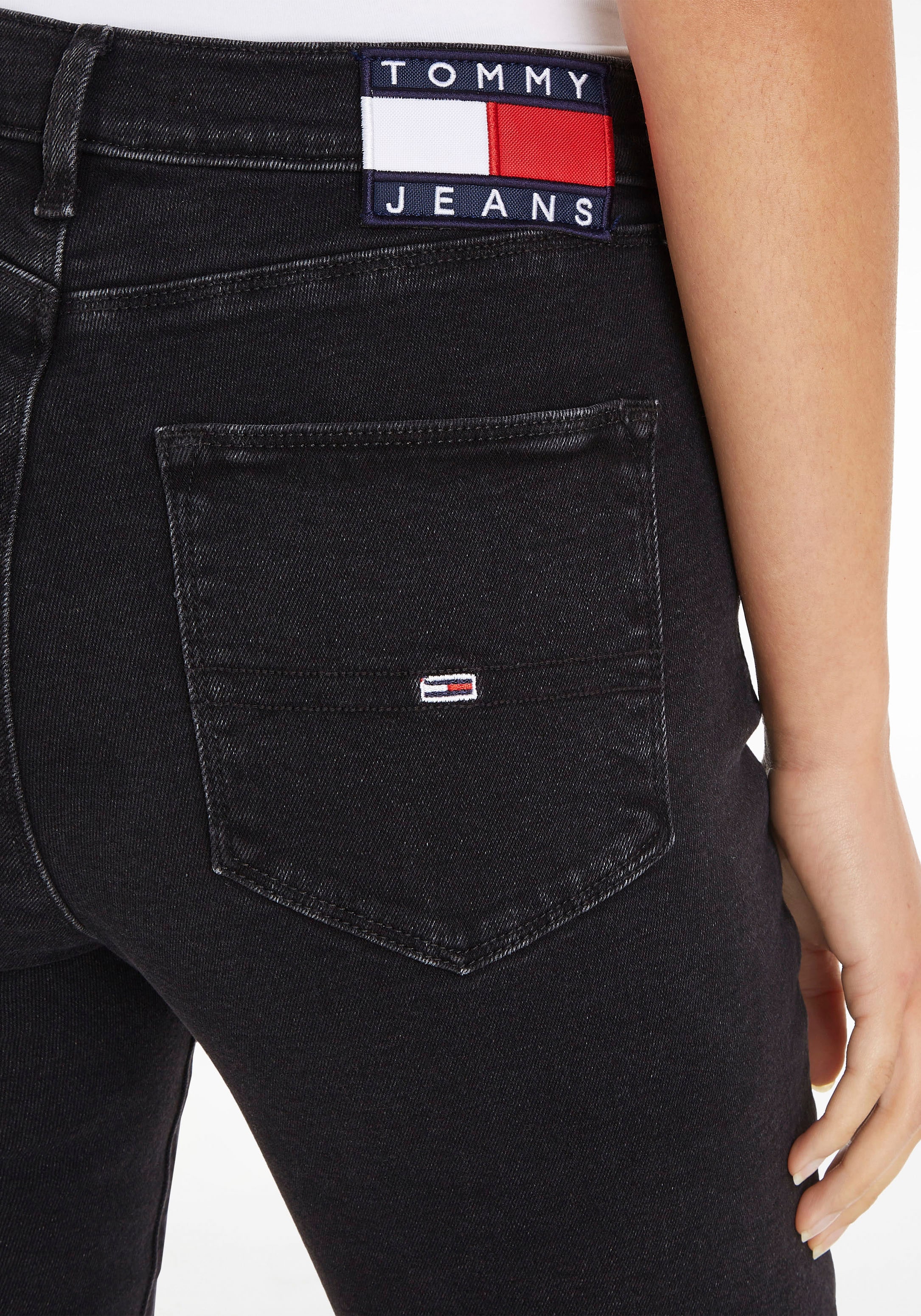 elastischer Jeans Tommy Skinny-fit-Jeans, 5-Pocket-Style im bei ♕ Baumwolle aus