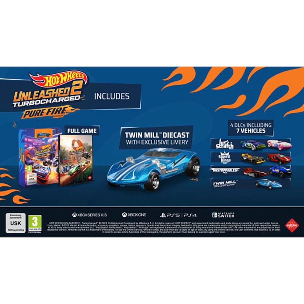 Milestone Spielesoftware »Hot Wheels Unleashed 2 Turbocharged Pure Fire Edition«, Nintendo Switch