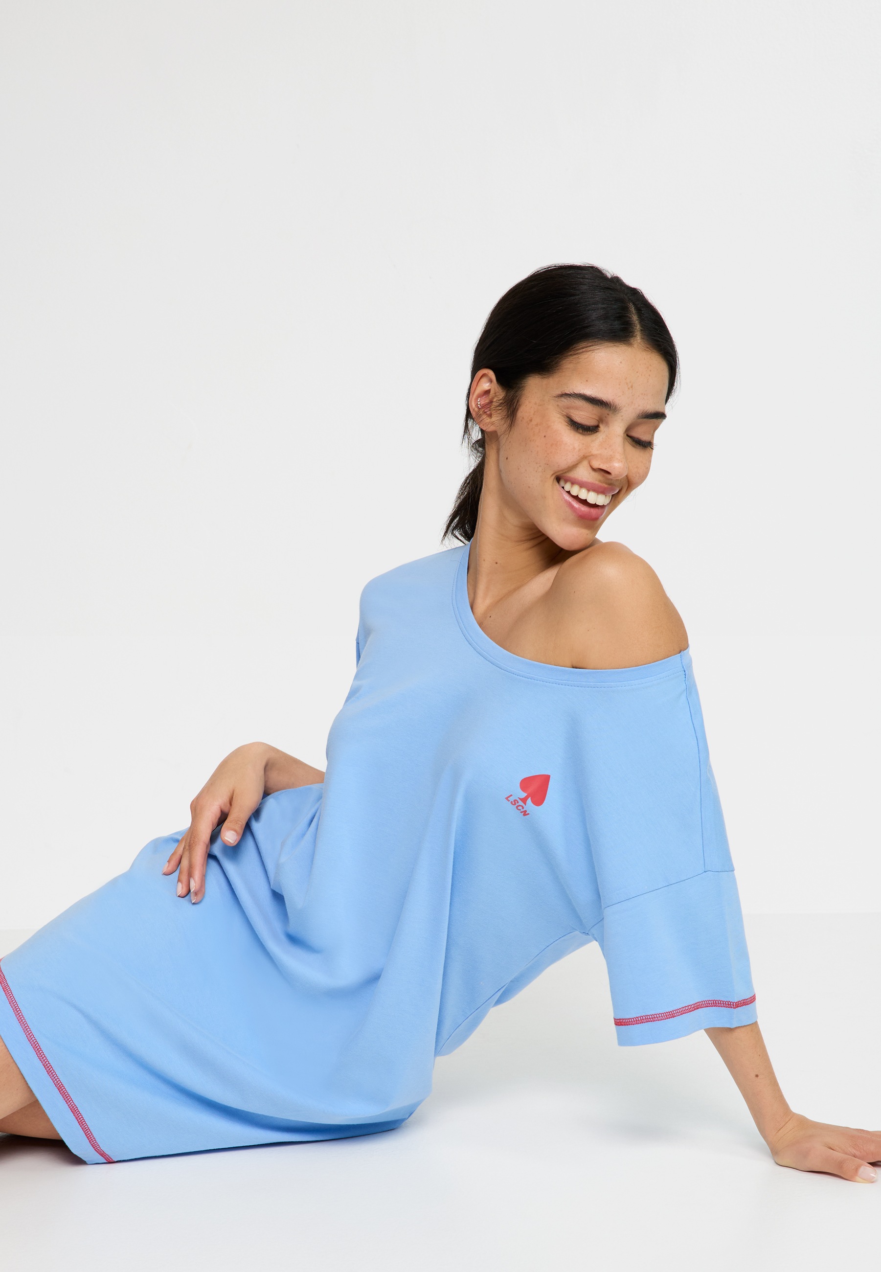 LSCN by LASCANA Nachthemd 1 Stk. tlg. Lässige Weite