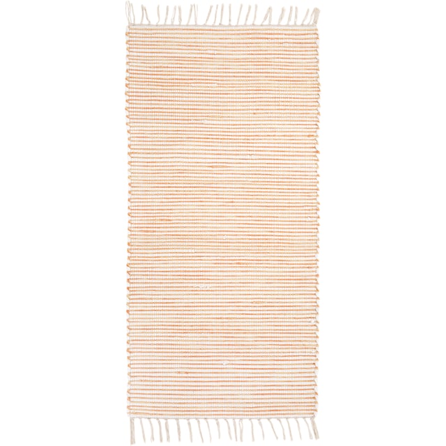 Andiamo Teppich »Milo 1«, rechteckig, Handweb Teppich, Flachgewebe, reine  Baumwolle, handgewebt, mit Fransen