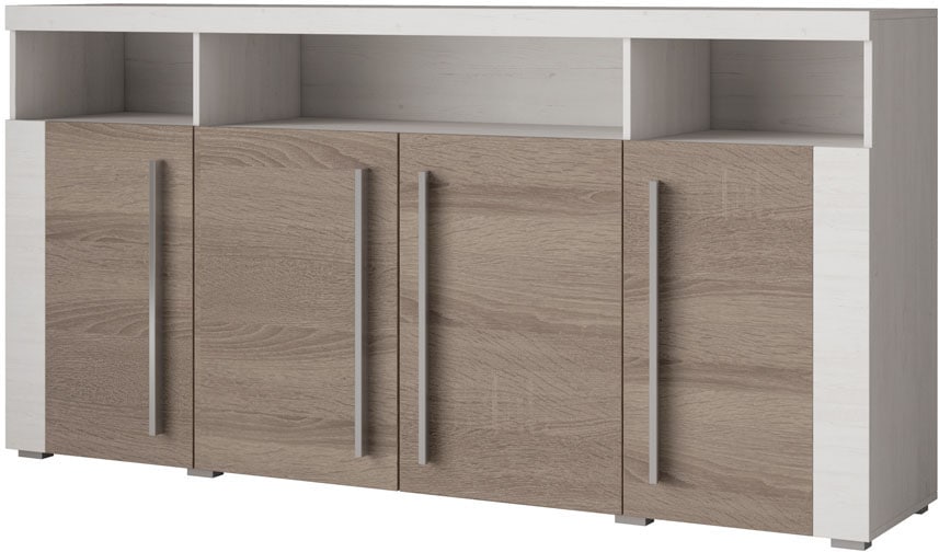 INOSIGN Sideboard »Roger,Breite 182cm, stilvolle Schrank mit 4 Türen«, Kommode mit viel Stauraum, Einlegeböden verstellbar