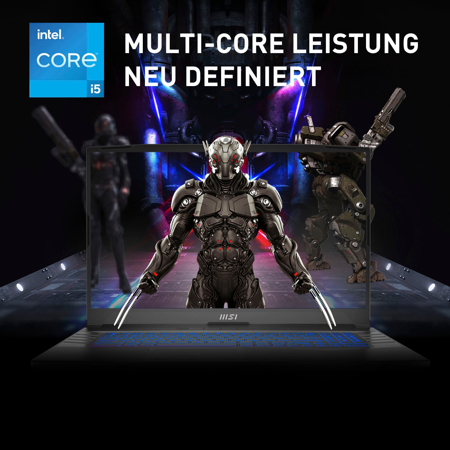MSI Gaming-Notebook »Pulse GL76 12UCK-427«, 43,9 cm, / 17,3 Zoll, Intel, Core i5, GeForce RTX 3050, 512 GB SSD