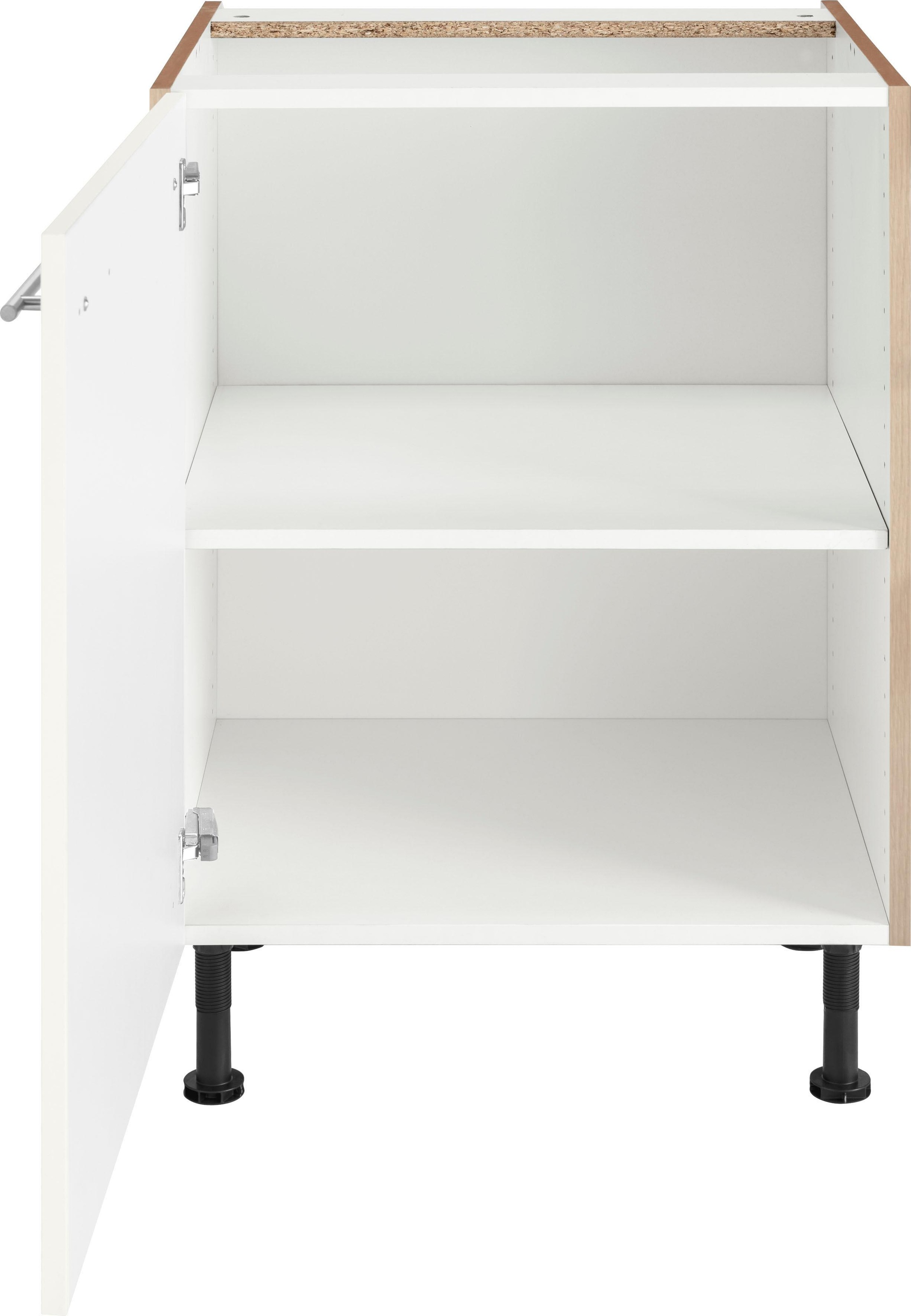 OPTIFIT Unterschrank »Bern«, 60 cm breit, mit 1 Tür mit höhenverstellbaren Füßen, mit Metallgriff