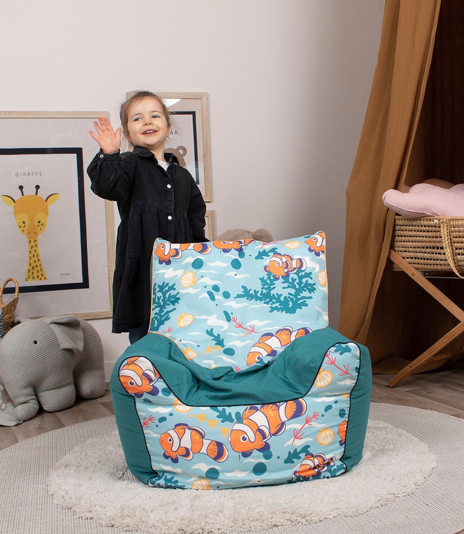 Knorrtoys® Sitzsack »Junior, für in Kinder; Clownfish«, Europe Made