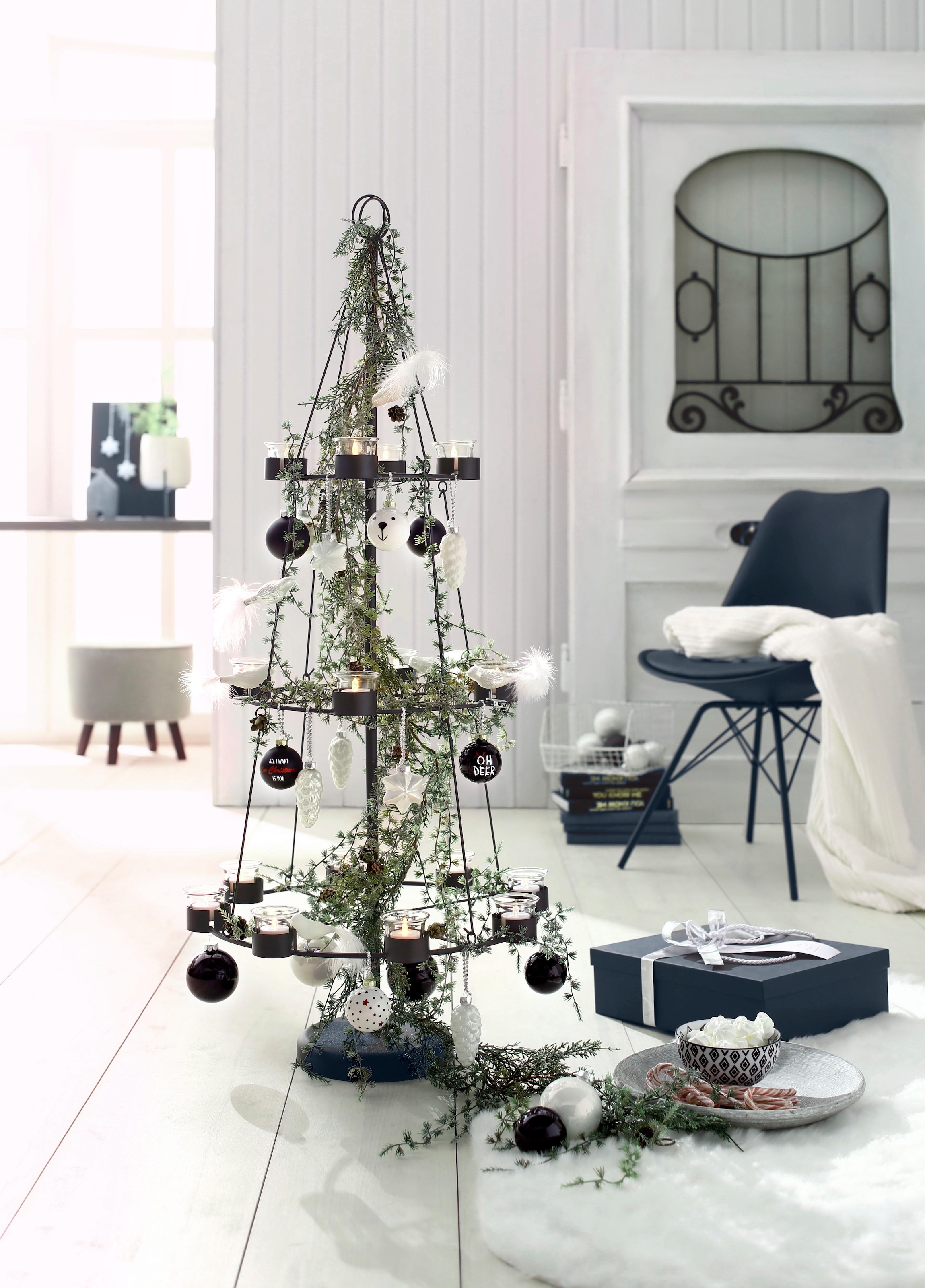 MAGIC by Inge Christbaumschmuck »Just White«, (Set, 8 tlg.)