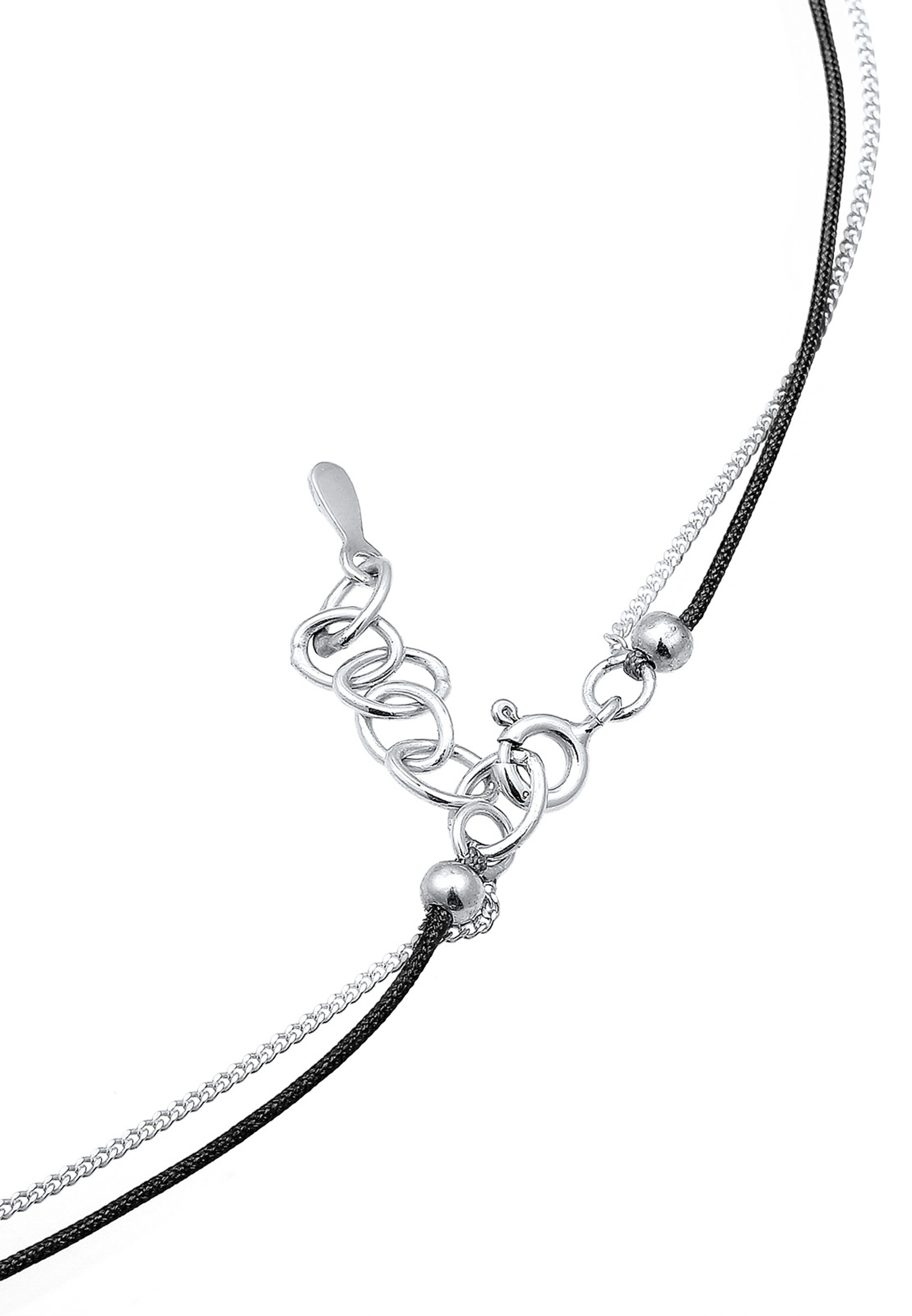 Elli Choker »Halskette Choker Layer Anhänger Dreieck 925 Sterling Silber«