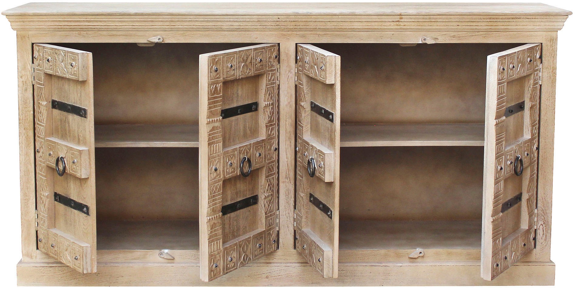 SIT Sideboard »Daipur«, mit aufwändigen Schnitzereien versehen