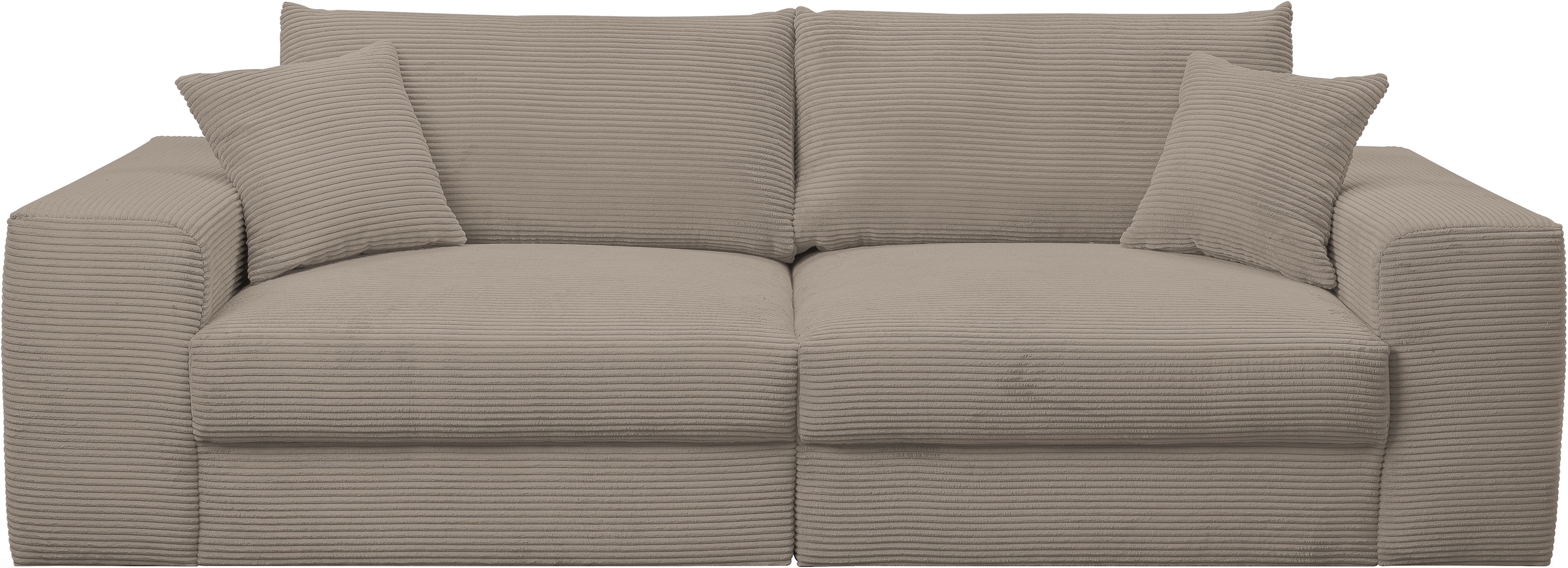 WERK2 Big-Sofa »Rozzana mit viel Platz und aktuellen Bezugsvarianten«, mit losen Rückenkissen