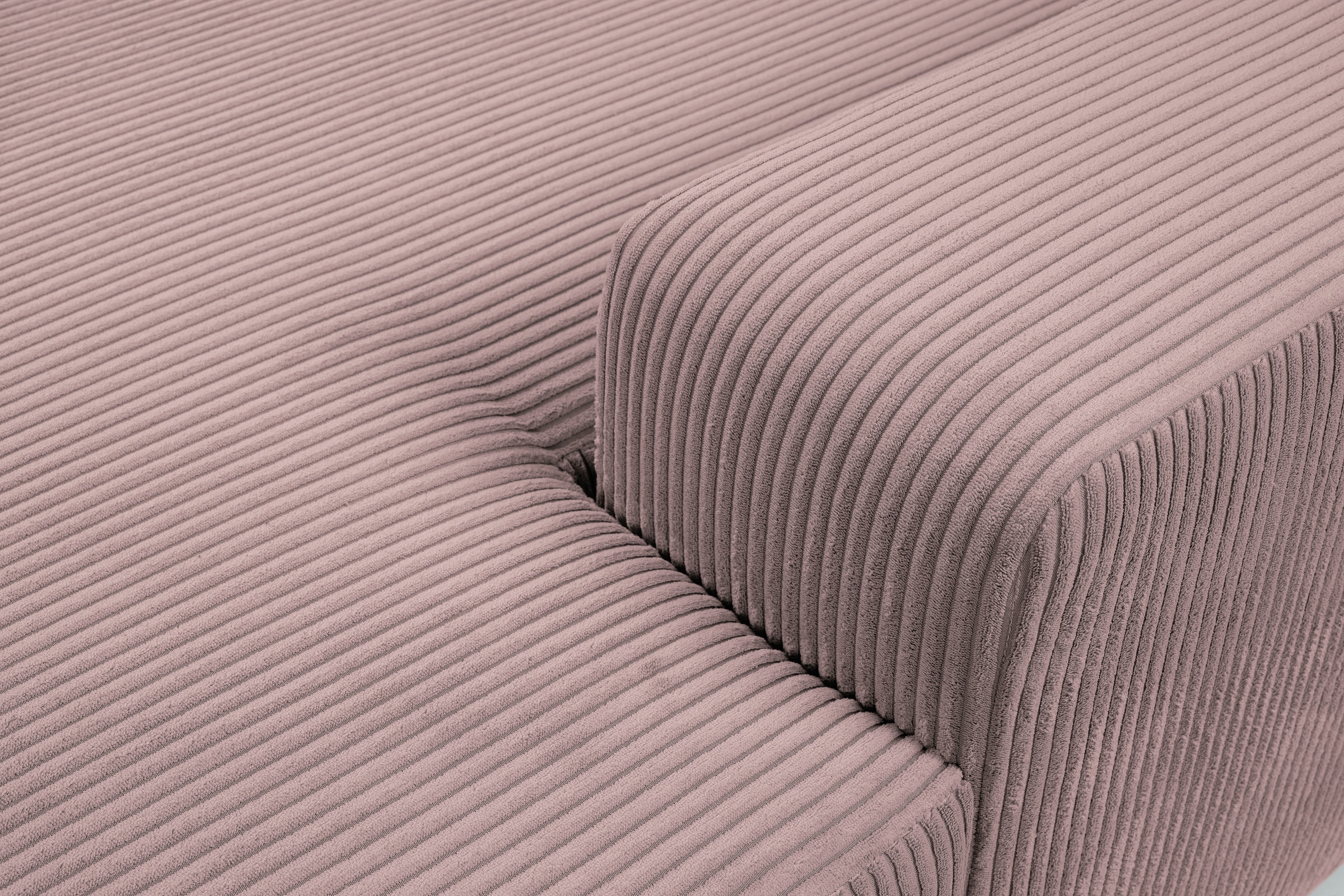 WERK2 Wohnlandschaft »Rotterdam 325 cm breit mit Bett und Bettkasten, viel Platz« Cord, U-Form, XXL, Schlaffunktion, Bettkasten