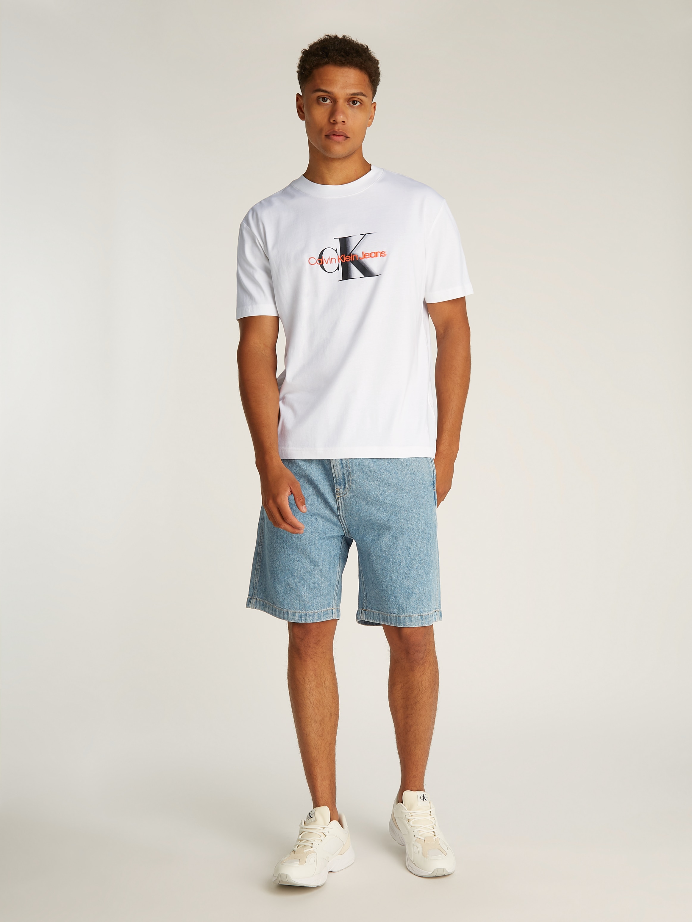 Calvin Klein Jeans T-Shirt »MONOLOGO SHIFT TEE«, mit großem Logodruck