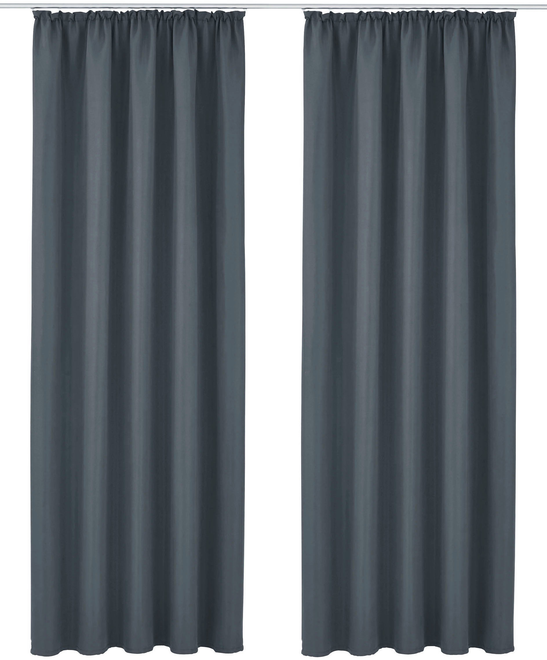Bruno Banani Vorhang »Lagan«, (2 St.), 2-er Set, gewebt, Microfaser, versch. Größen, einfarbig, Bestseller