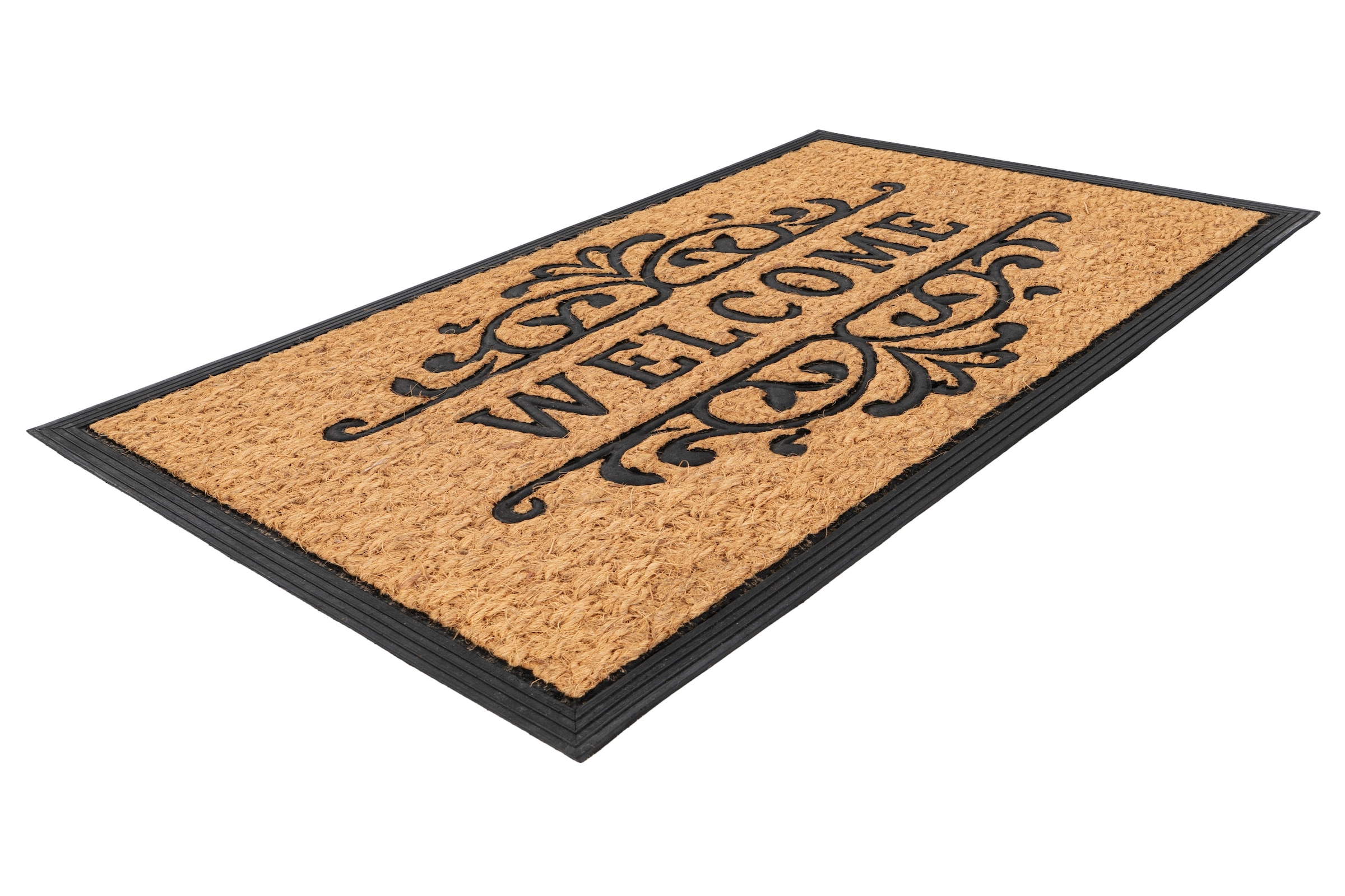 Kayoom Fußmatte »Entry 225« rechteckig 11 mm Höhe Türmatte, Kokos Gummi, Eingang, Welcome