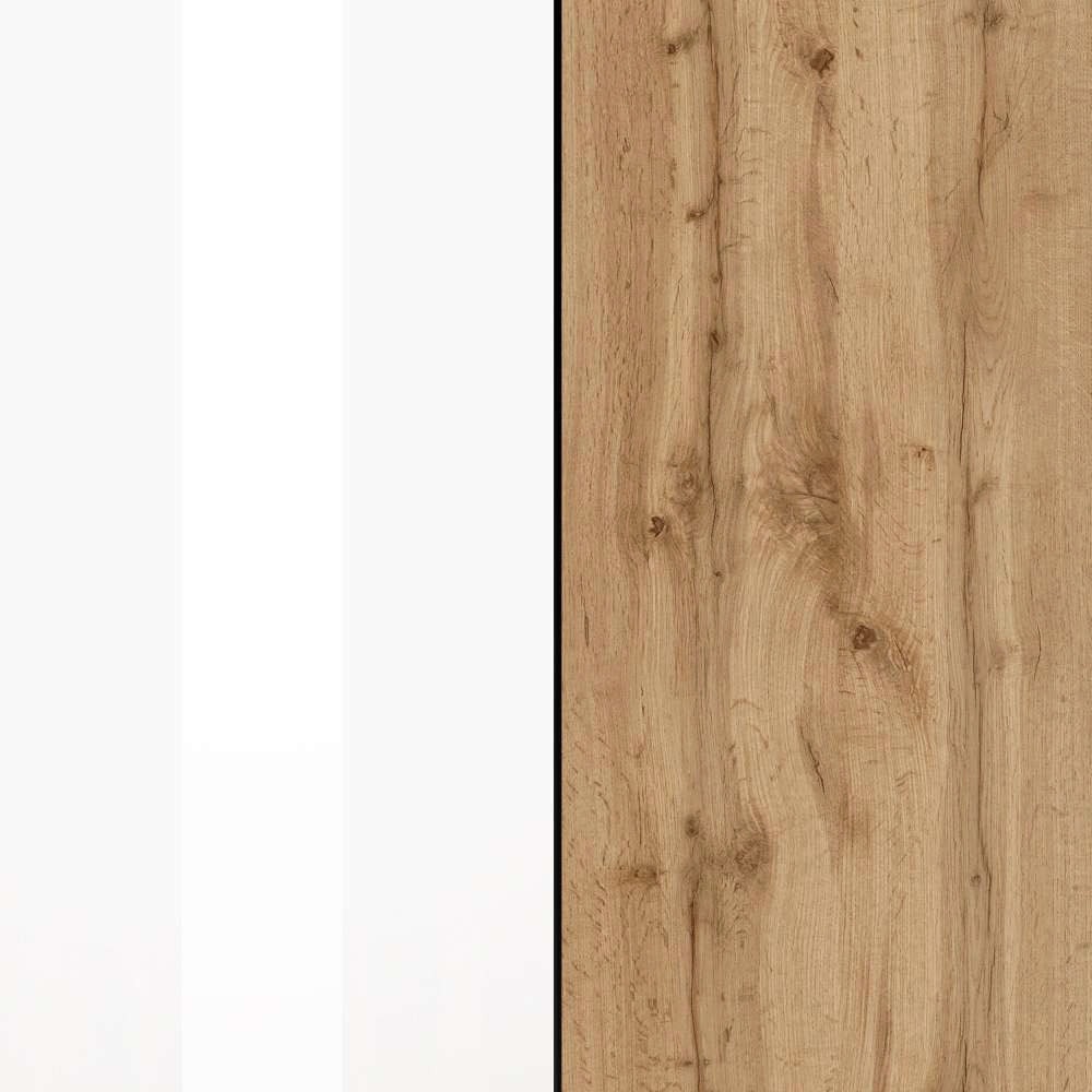 OTTO home Sideboard »Garda, Kommode, Schrank, 2 Türen, 1 Schublade, Made in Italy« Hochglanzlackierte Fronten, Korpus matt, grifflos, Breite 80,9 cm