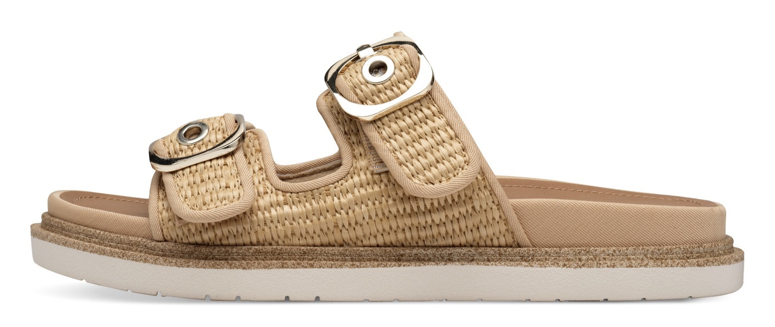 Tamaris Pantolette  , Plateau, Sommerschuh, Schlappen mit verstellbaren Schnallen