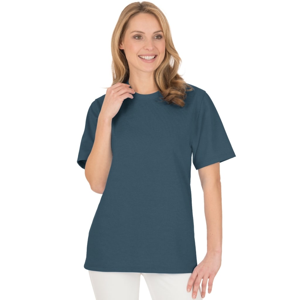 Trigema T-Shirt »TRIGEMA T-Shirt in Piqué-Qualität«, (1 tlg.)