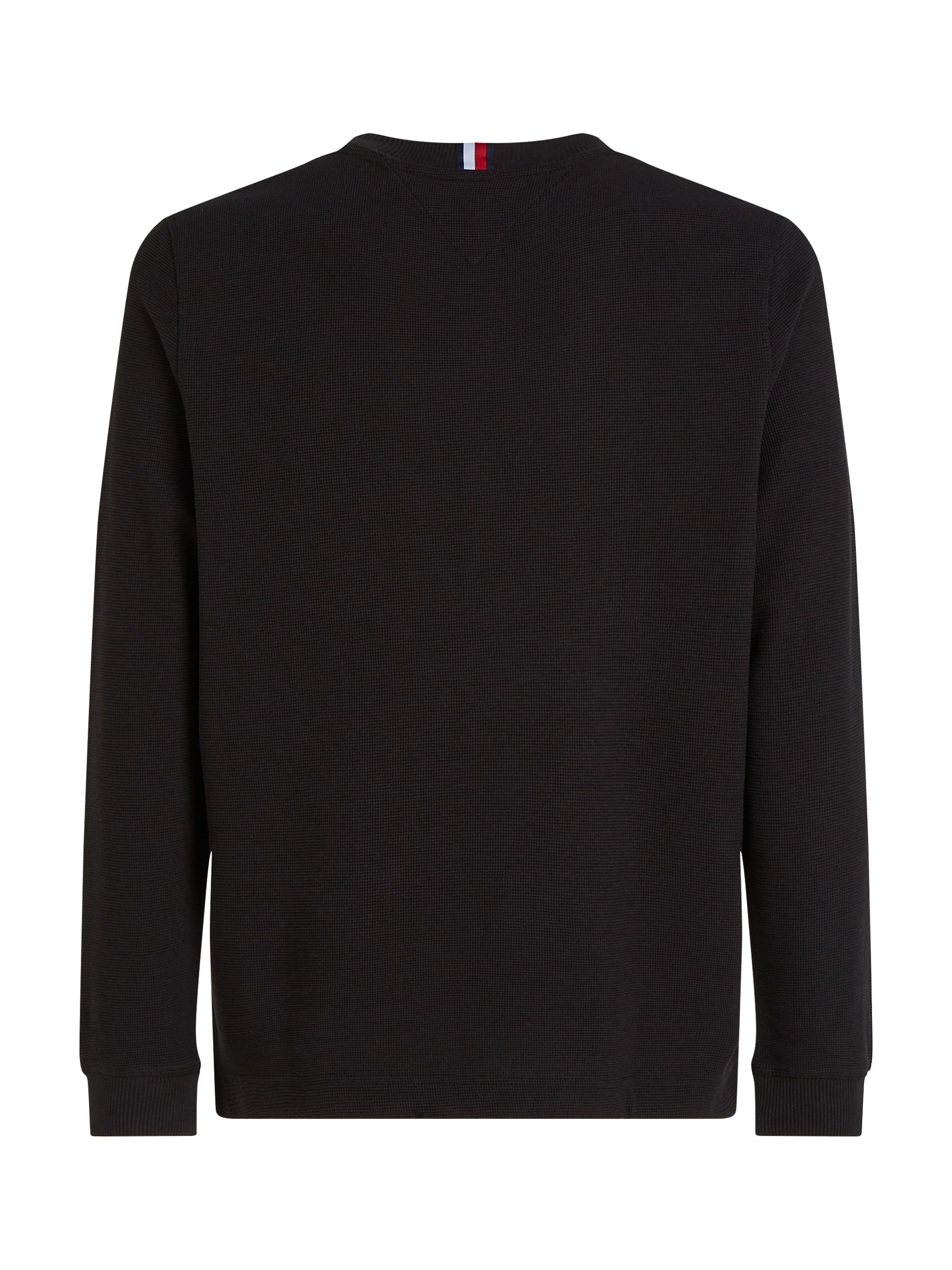 Tommy Hilfiger Rundhalspullover »TEXTURED LS TEE« mit Rundhalsausschnitt