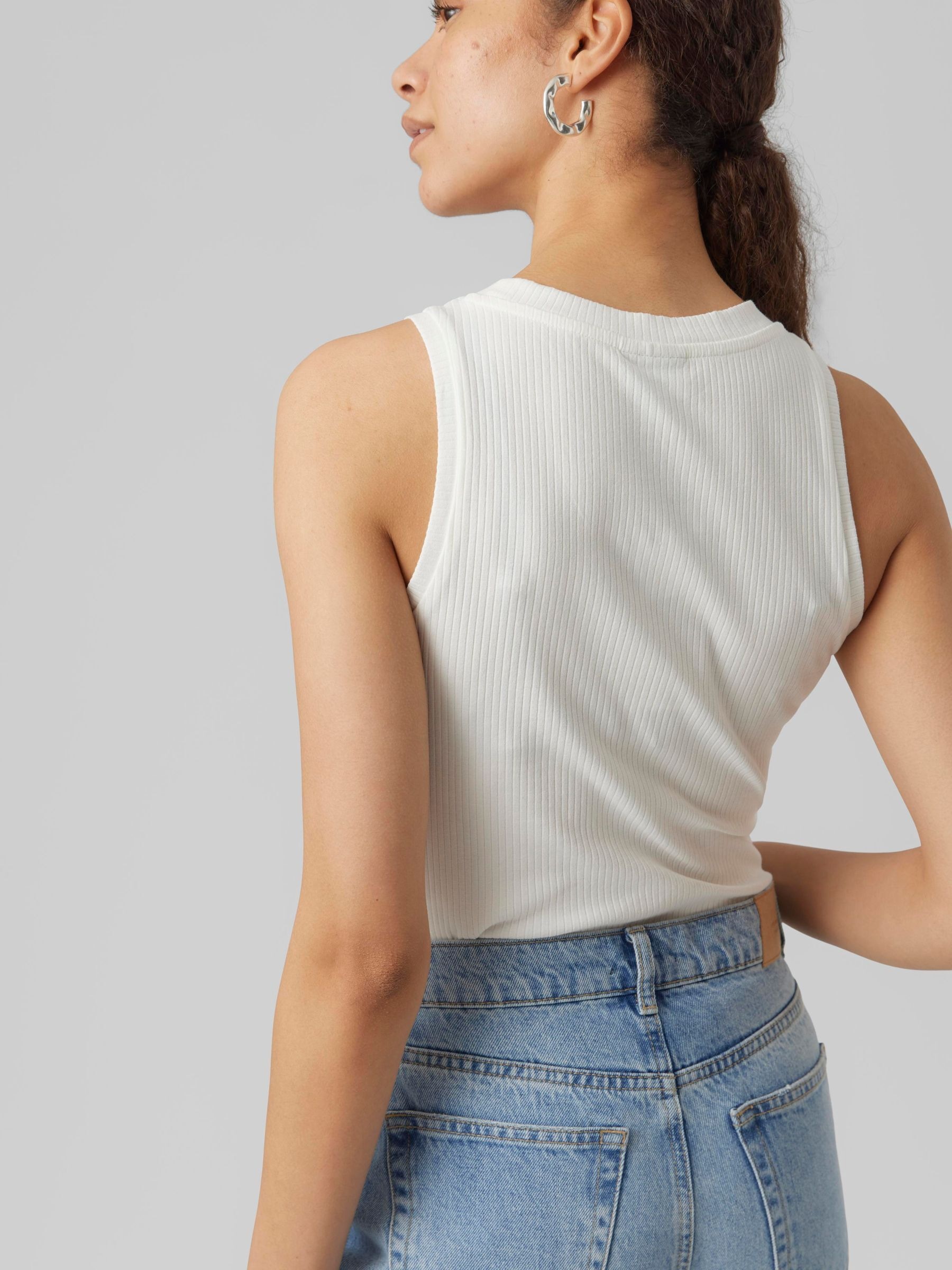 Vero Moda Tanktop »VMLAVENDER SL TOP VMA JRS NOOS« mit Rundhalsausschnitt