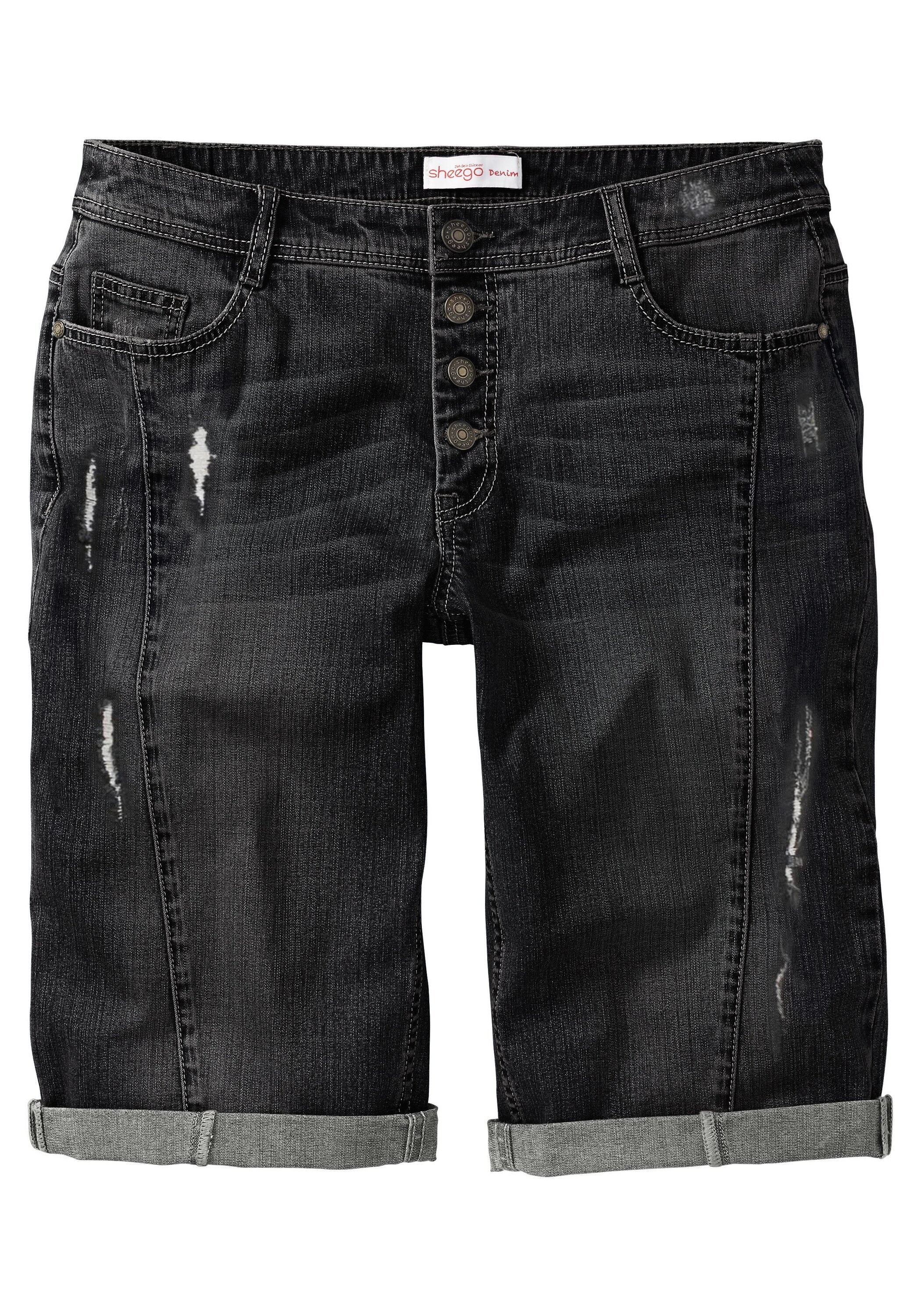 Sheego Jeansbermudas »Jeans-Bermudas mit Stretch-Anteil«