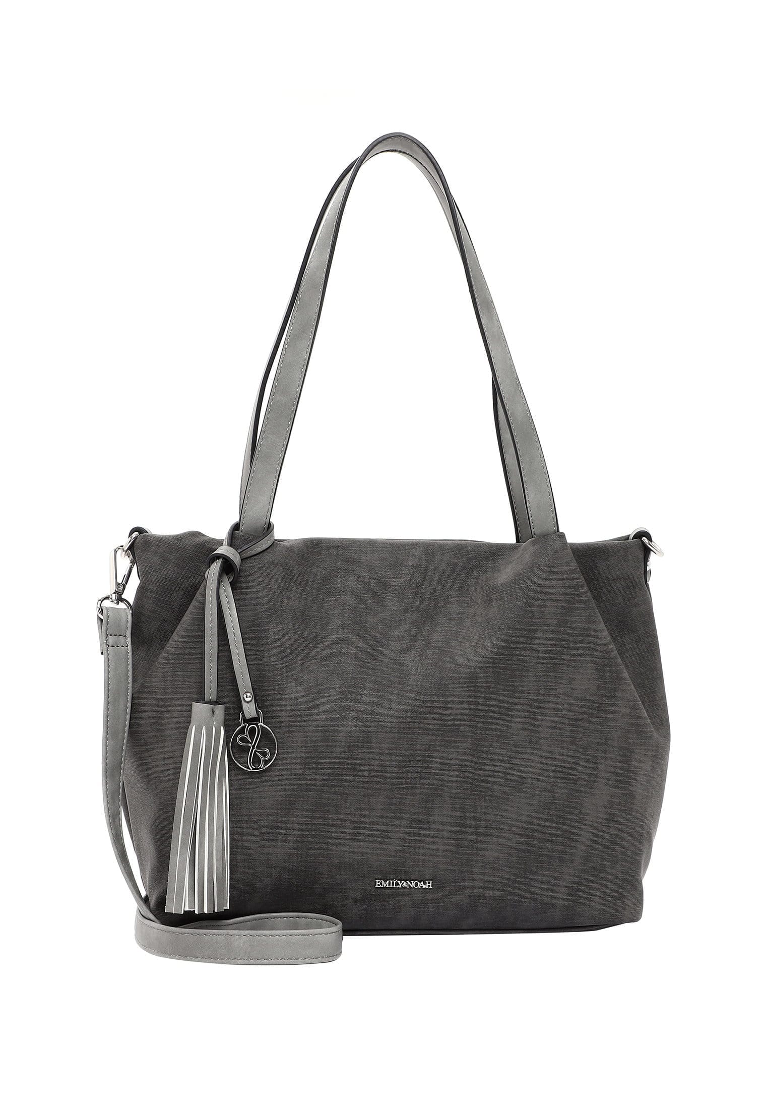 EMILY & NOAH, Damen, Shopper »Shopper E&N Elke«, grey 800, grey 800, Angenehmes Material aus Feinsynthetik